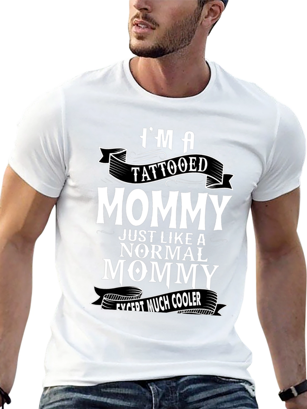Tattooed Mommy Graphic Tee - Cool Mom Shirt