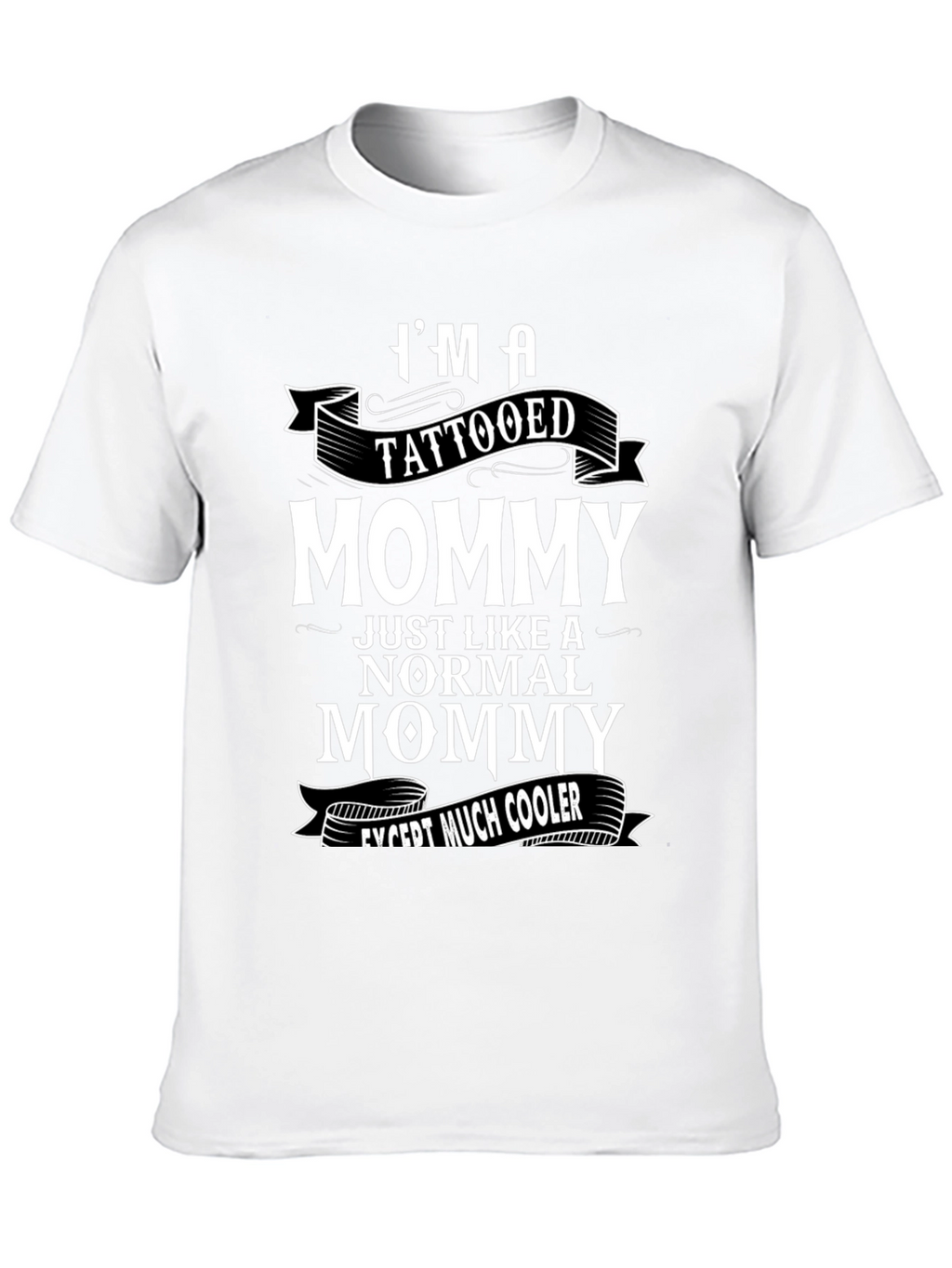 Tattooed Mommy Graphic Tee - Cool Mom Shirt