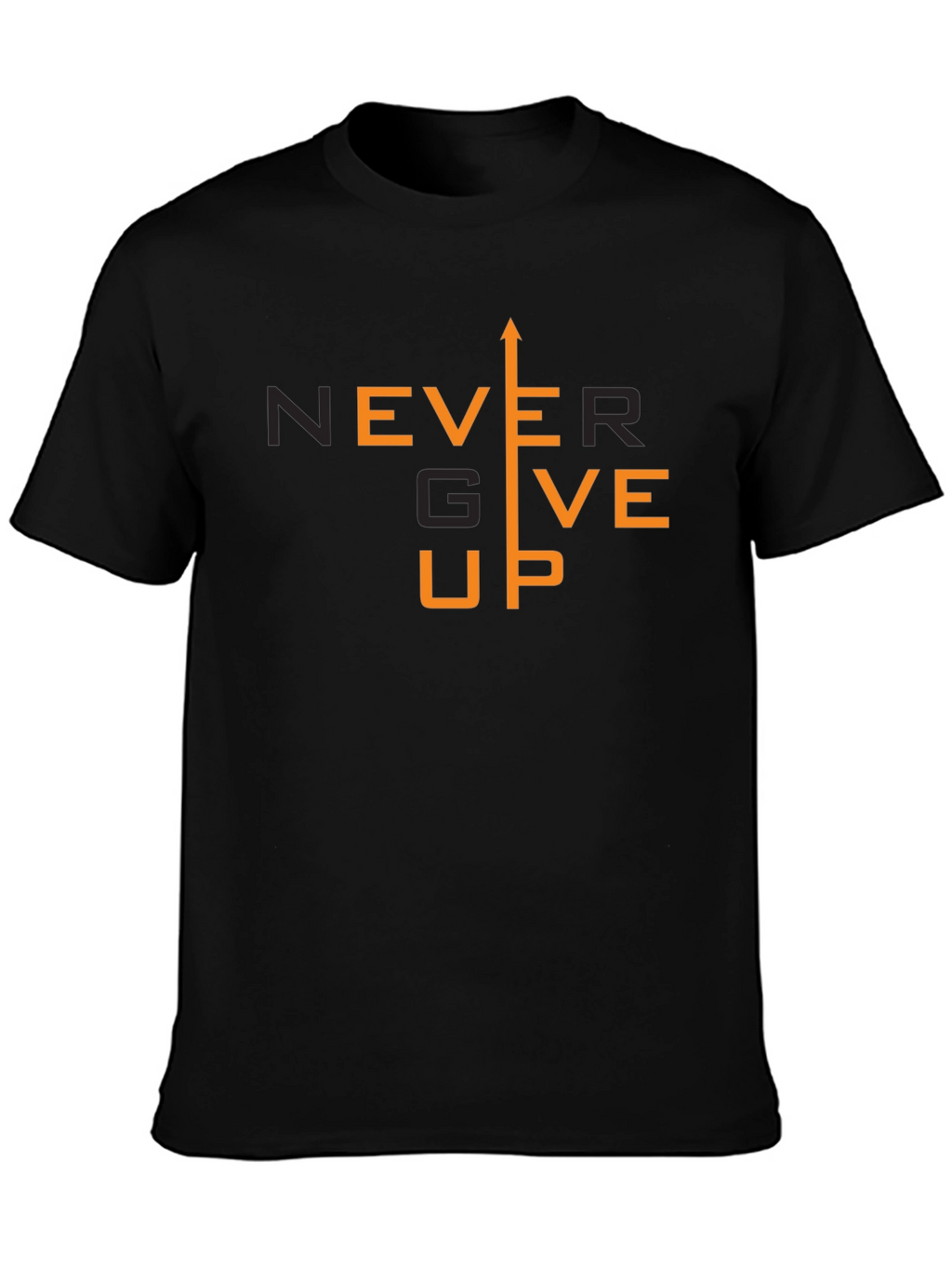 Never Give Up Graphic T-Shirt - Motivational Tee