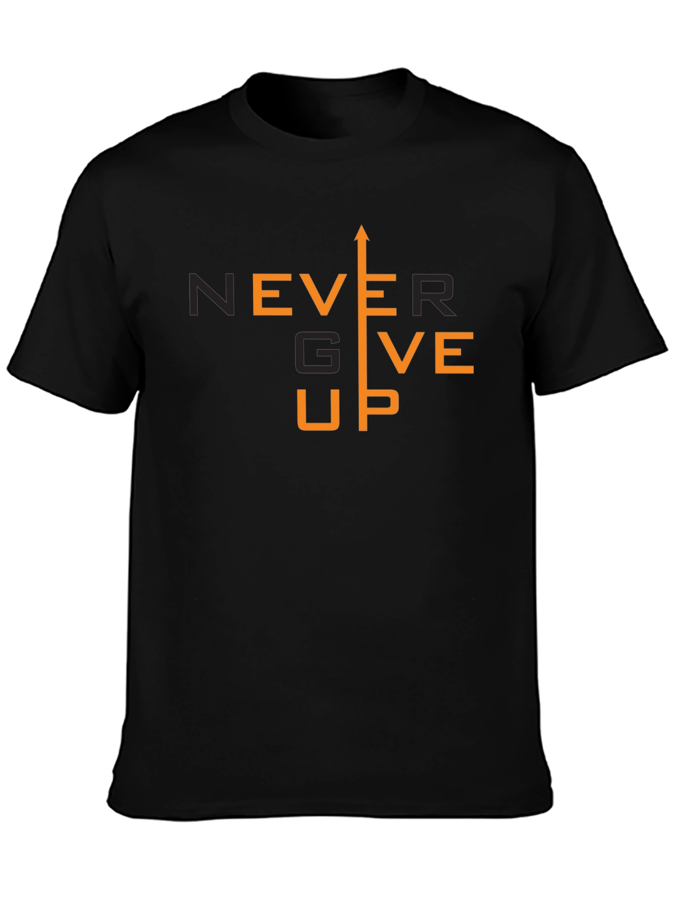 Never Give Up Graphic T-Shirt - Motivational Tee