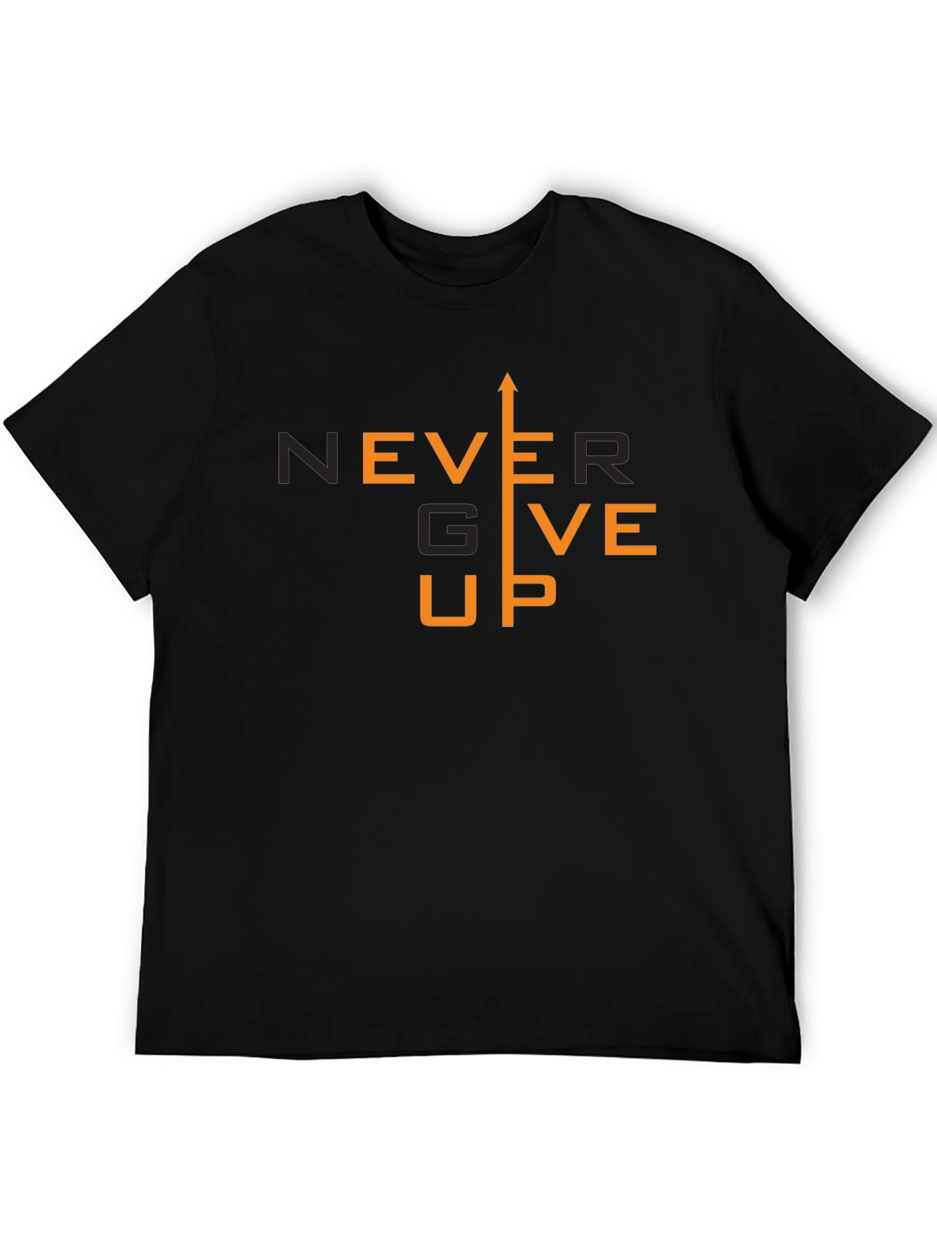 Never Give Up Graphic T-Shirt - Motivational Tee