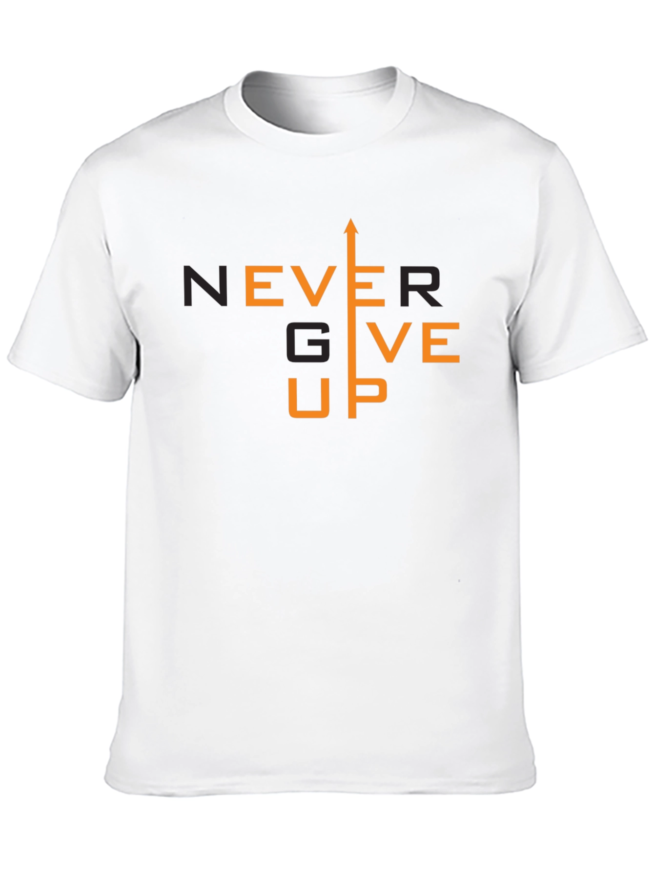 Never Give Up Graphic T-Shirt - Motivational Tee
