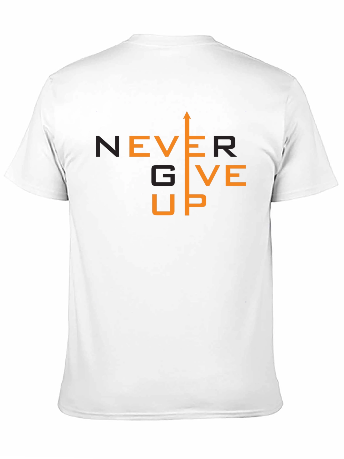 Never Give Up Graphic T-Shirt - Motivational Tee