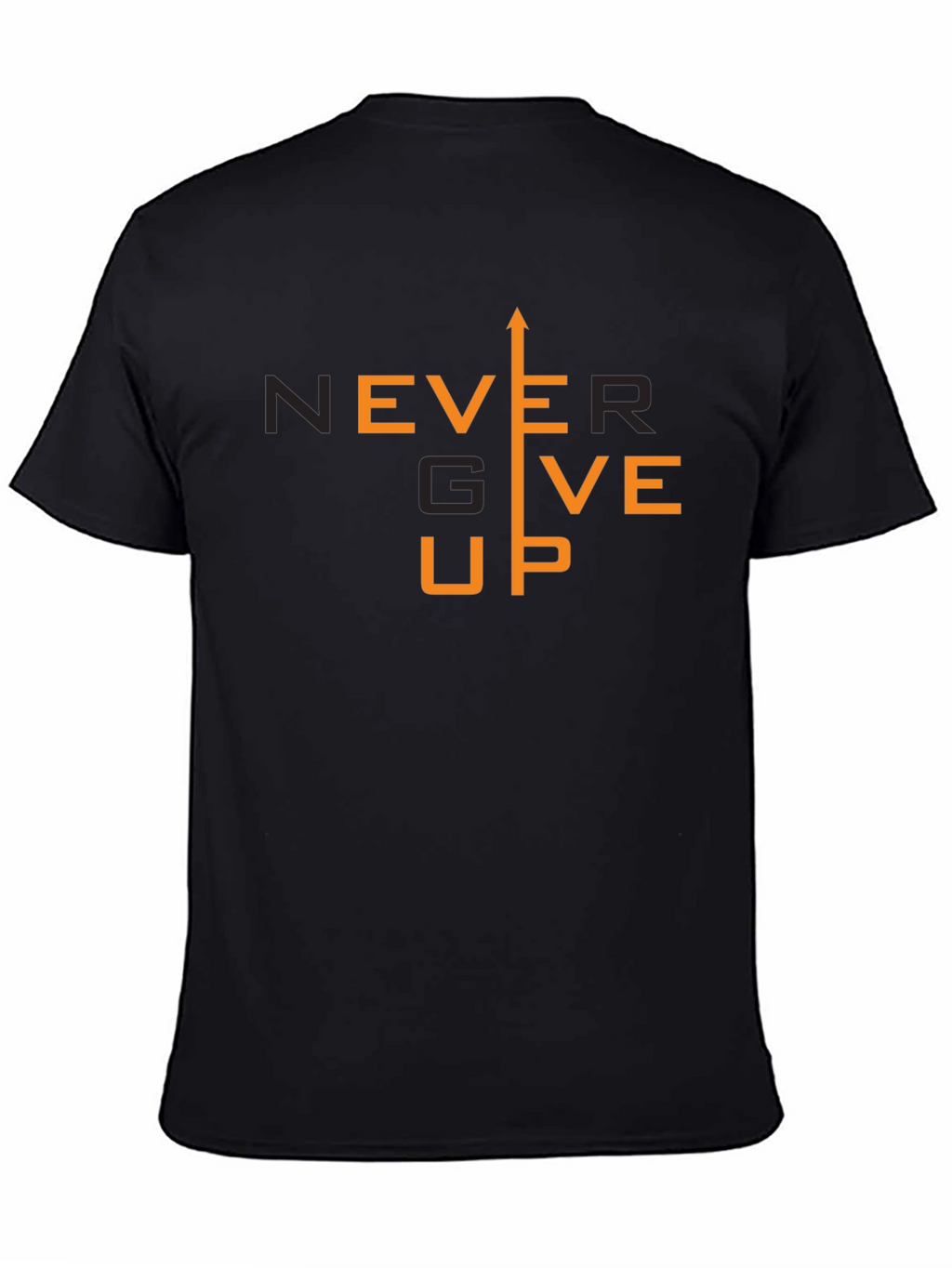 Never Give Up Graphic T-Shirt - Motivational Tee