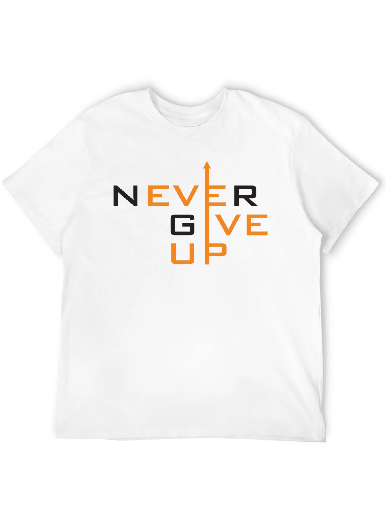 Never Give Up Graphic T-Shirt - Motivational Tee