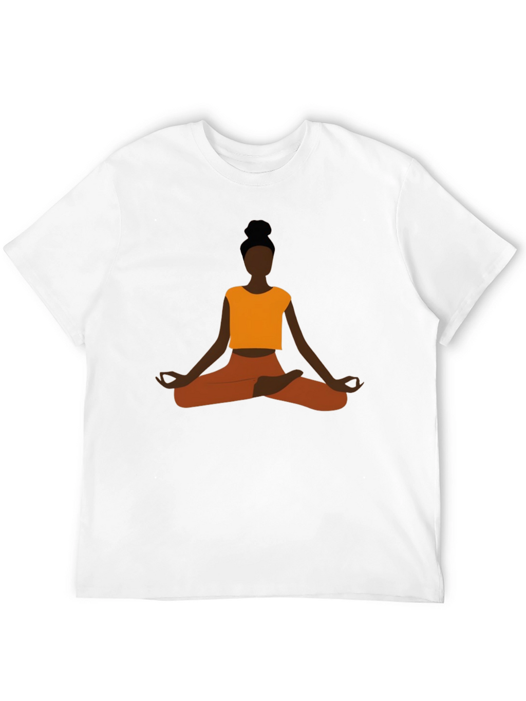 Yoga Meditation Graphic Tee - Mens Black T-Shirt