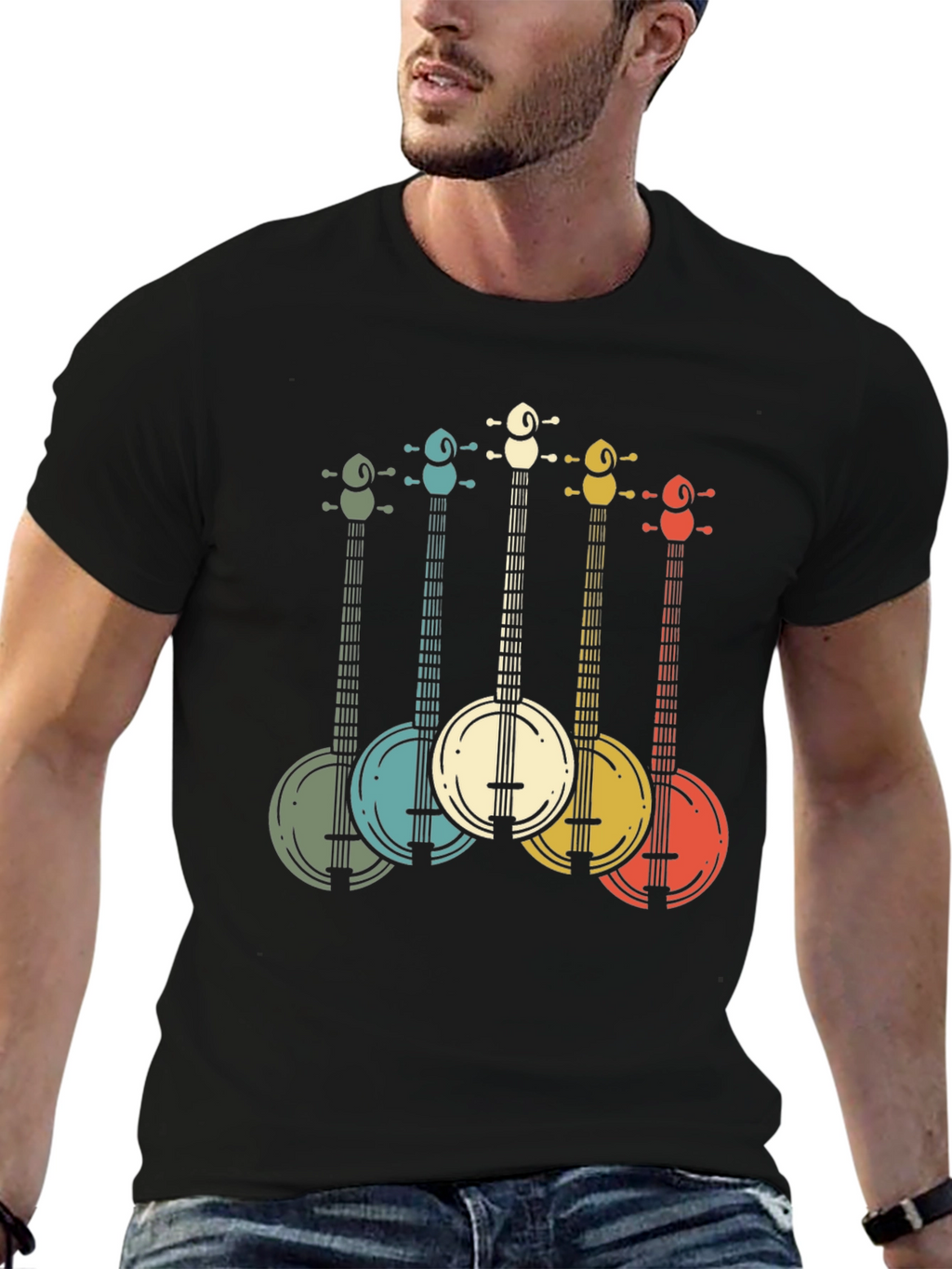 Retro Banjo Music T-Shirt