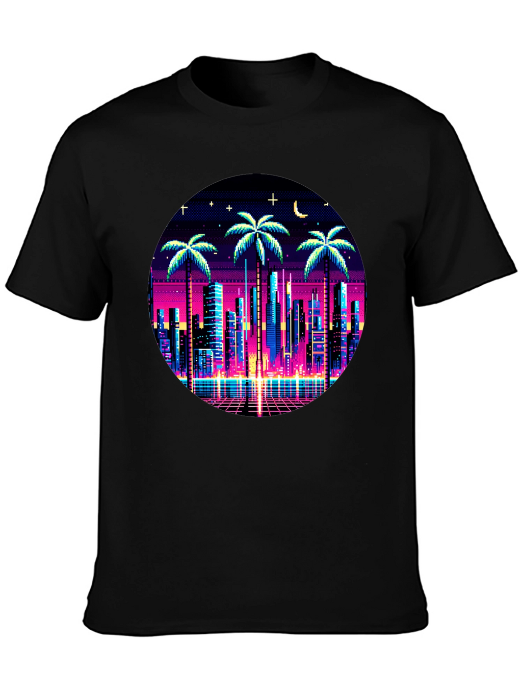 Retro Pixel City T-Shirt