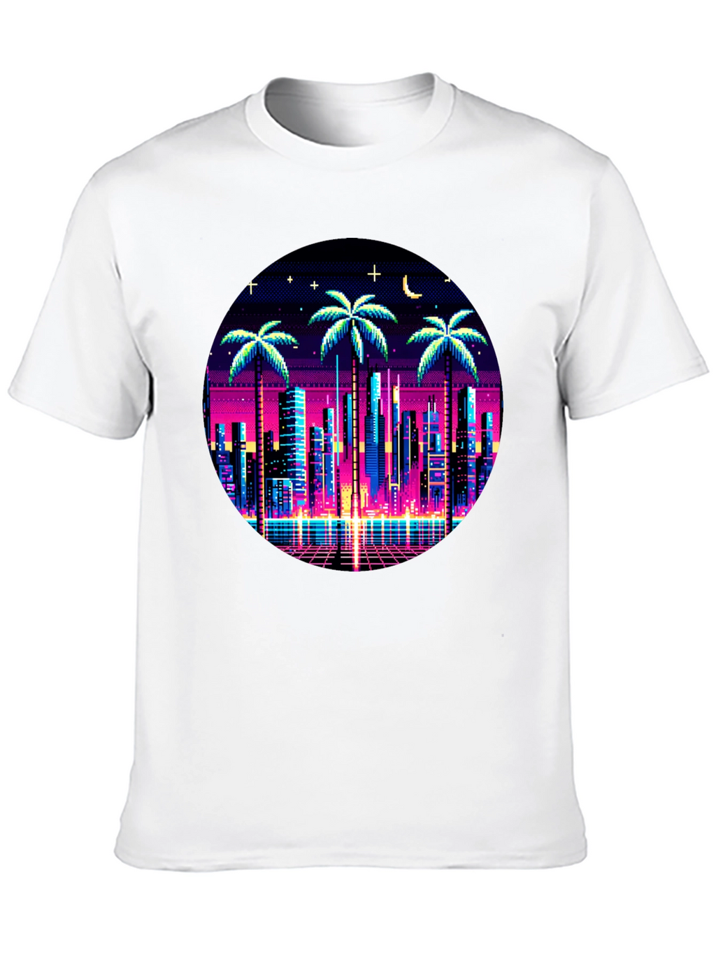 Retro Pixel City T-Shirt