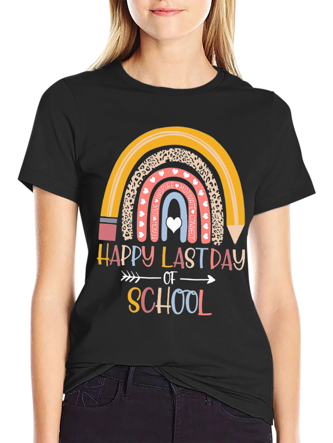 Happy Last Day of School Rainbow T-Shirt