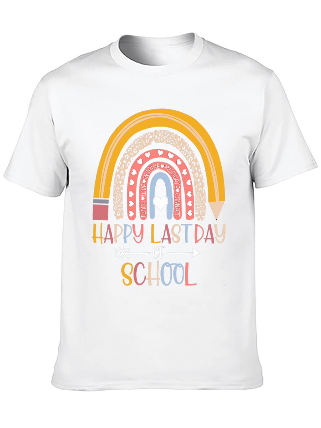 Happy Last Day of School Rainbow T-Shirt