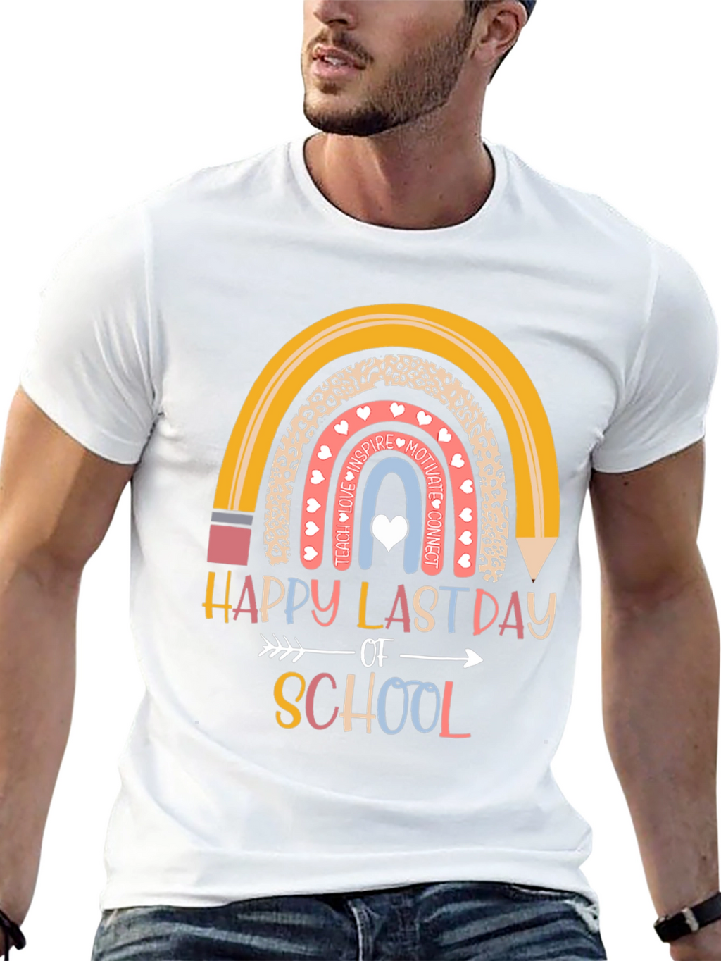 Happy Last Day of School Rainbow T-Shirt