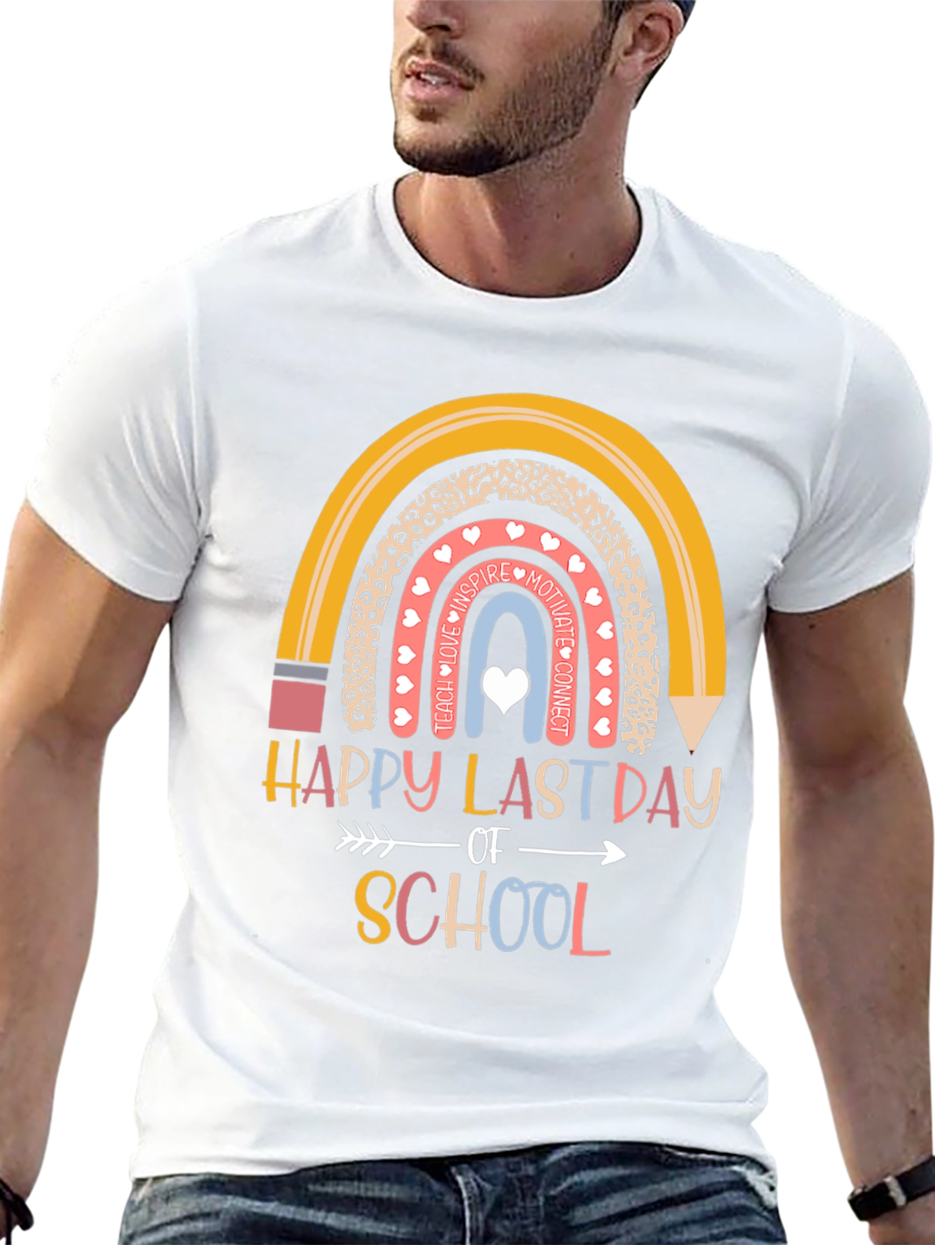Happy Last Day of School Rainbow T-Shirt