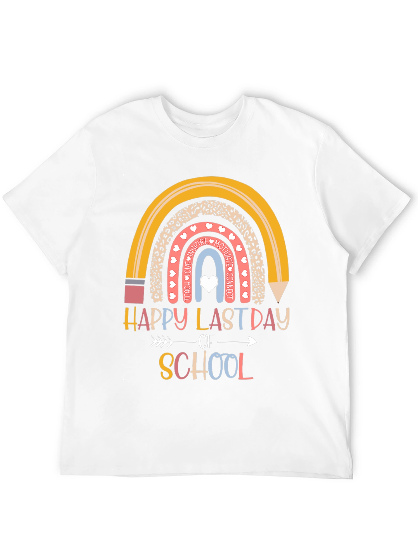Happy Last Day of School Rainbow T-Shirt