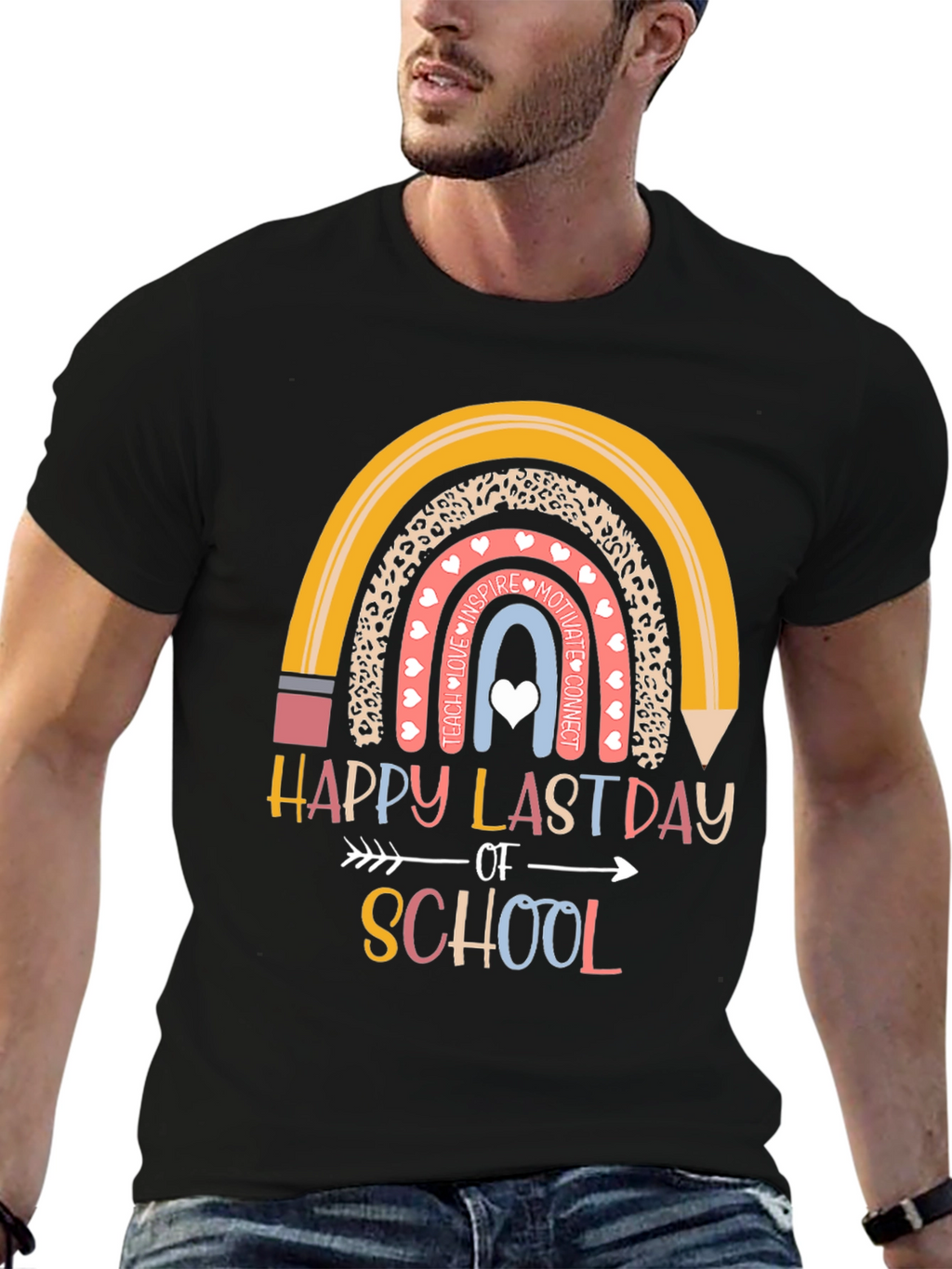 Happy Last Day of School Rainbow T-Shirt