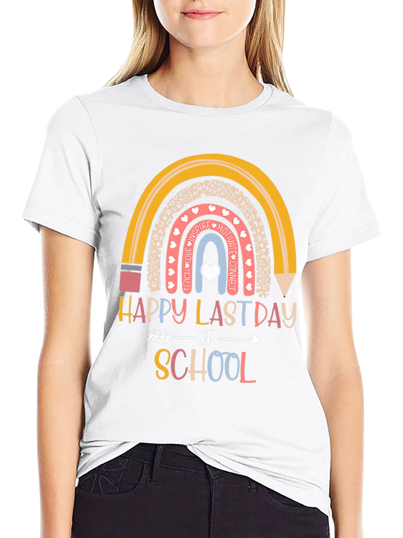 Happy Last Day of School Rainbow T-Shirt