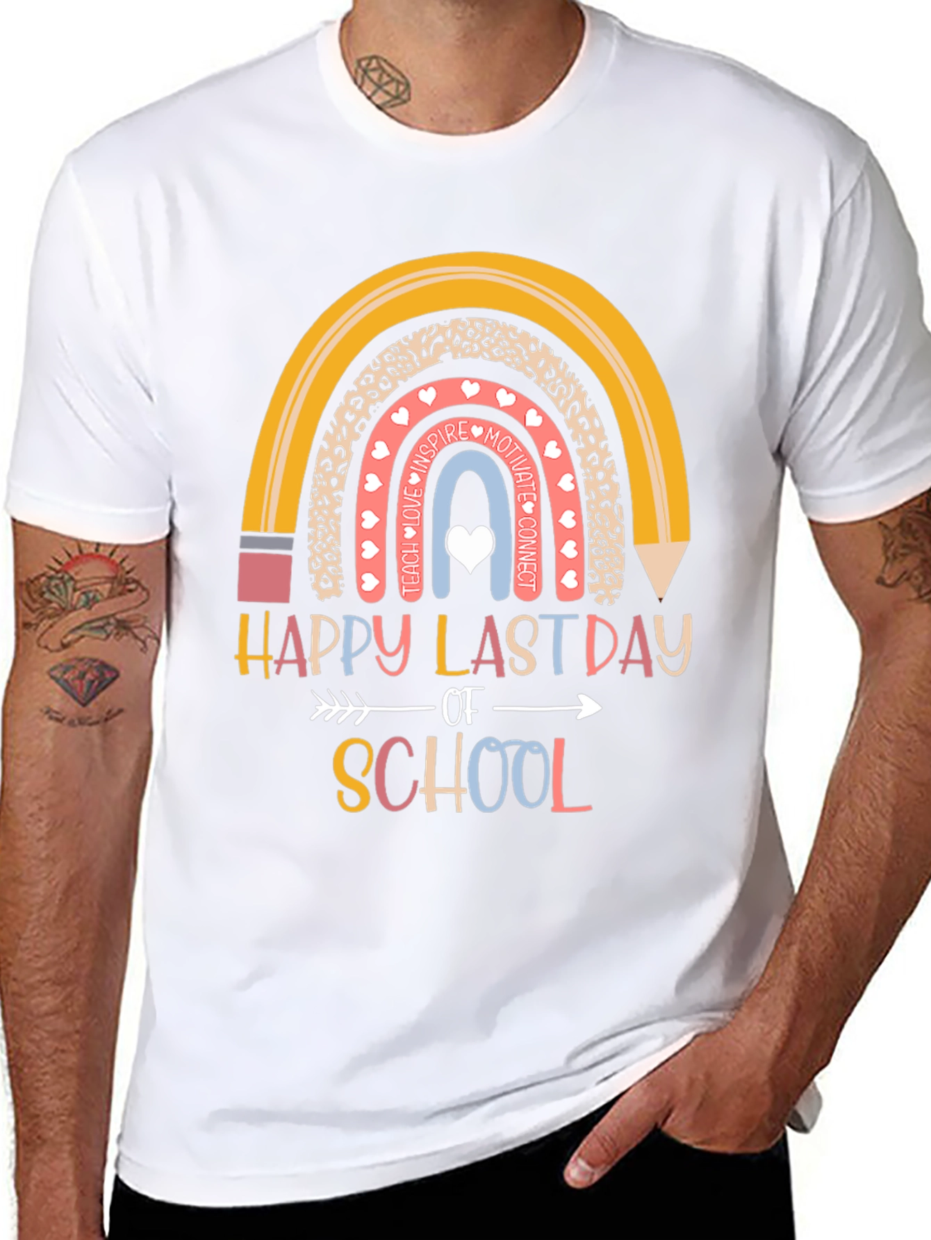 Happy Last Day of School Rainbow T-Shirt