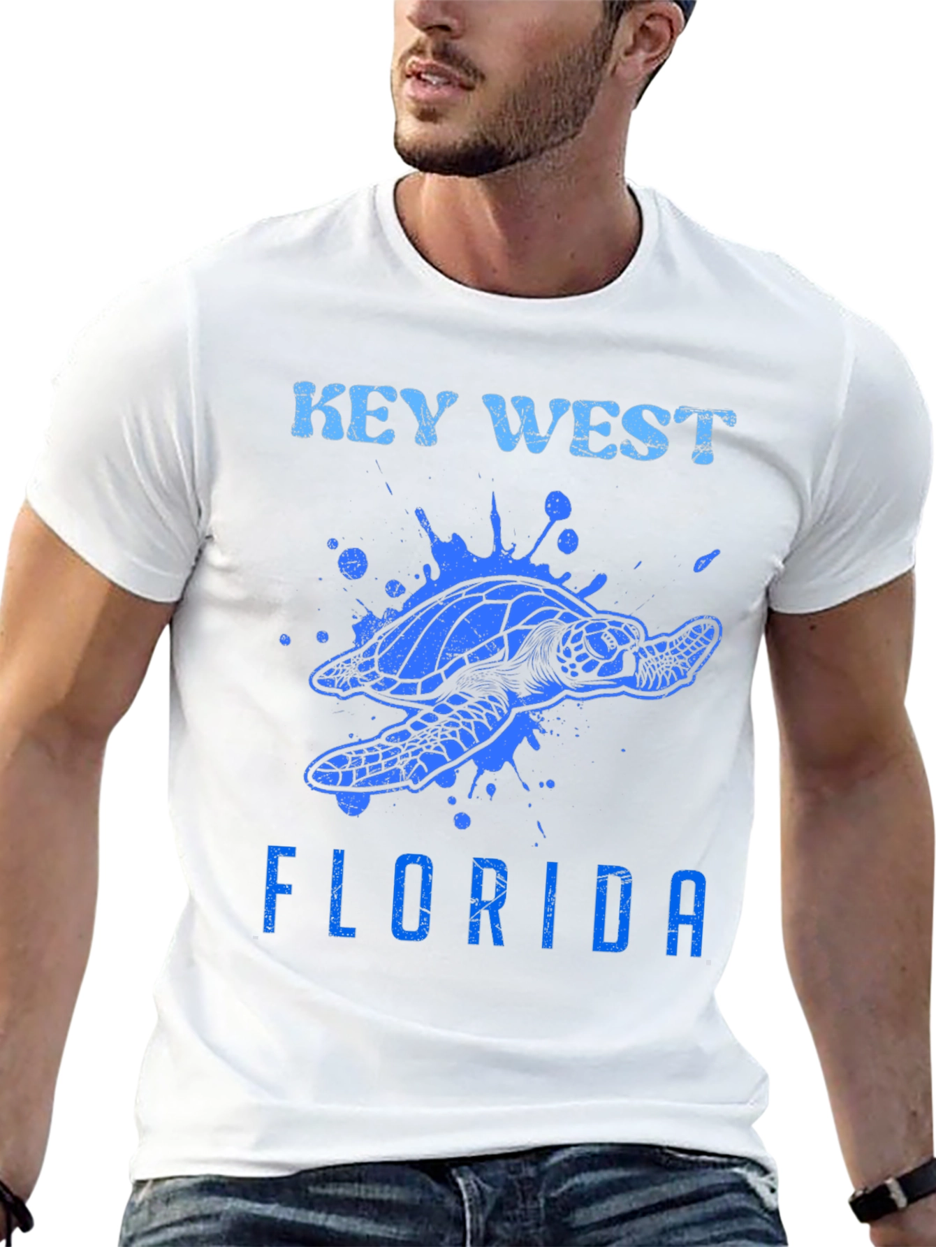Key West Florida Turtle Graphic Tee