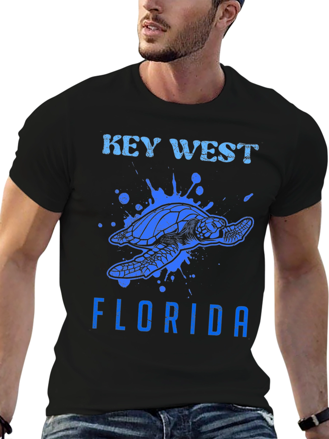 Key West Florida Turtle Graphic Tee