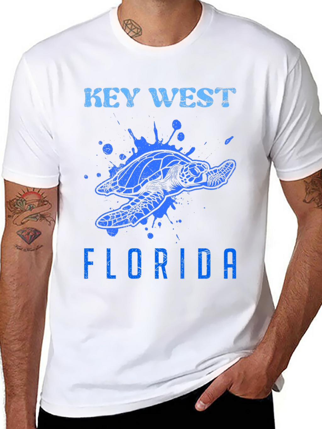 Key West Florida Turtle Graphic Tee