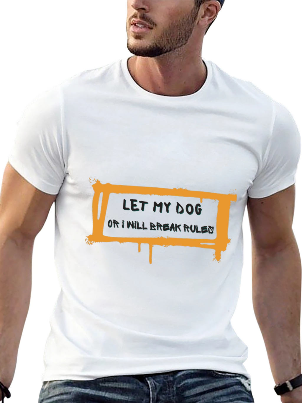 Let My Dog Out Graphic Tee