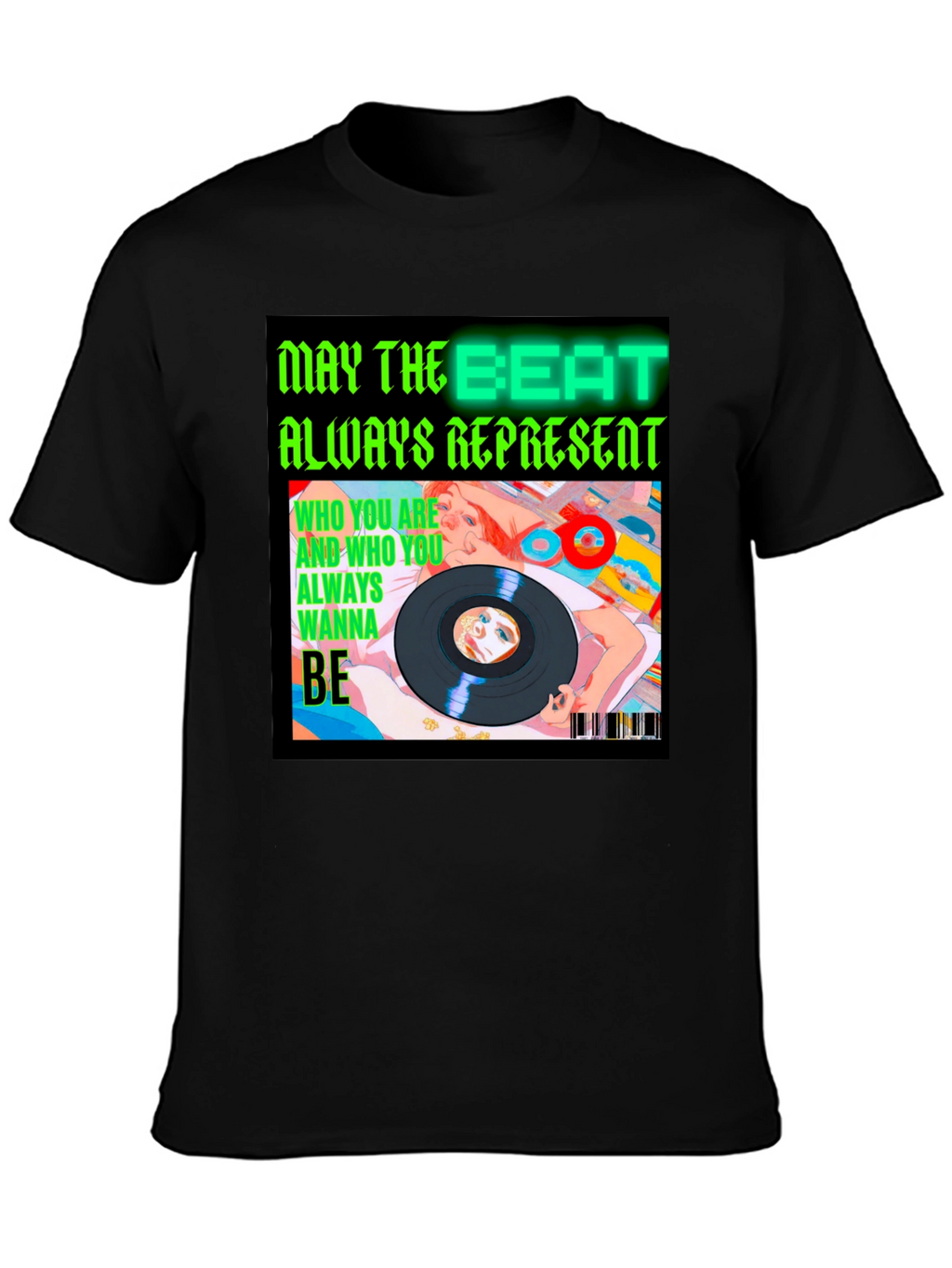 Beat Always Represents Black Graphic Tee