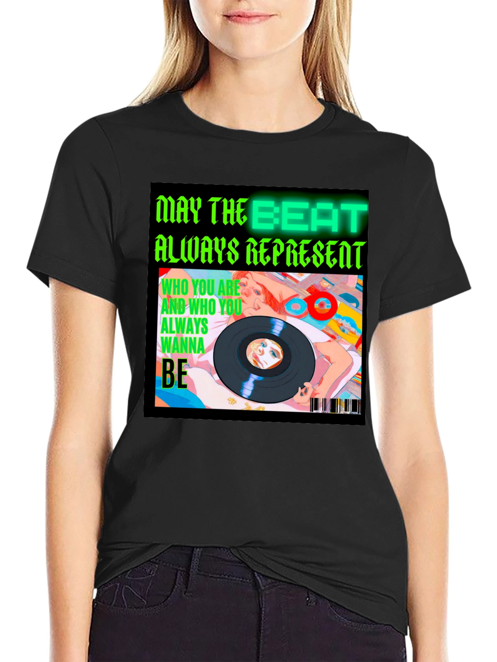 Beat Always Represents Black Graphic Tee