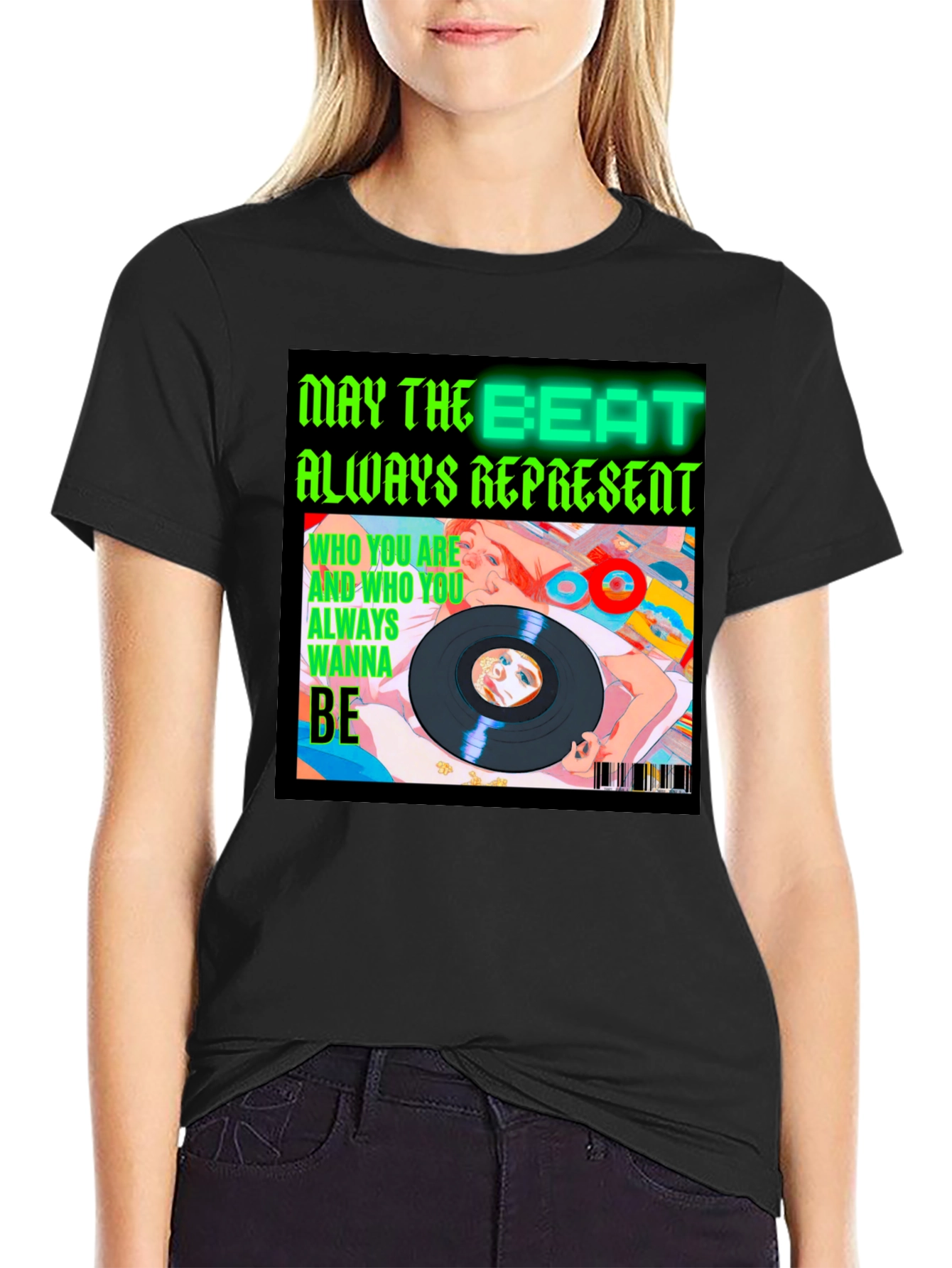 Beat Always Represents Black Graphic Tee