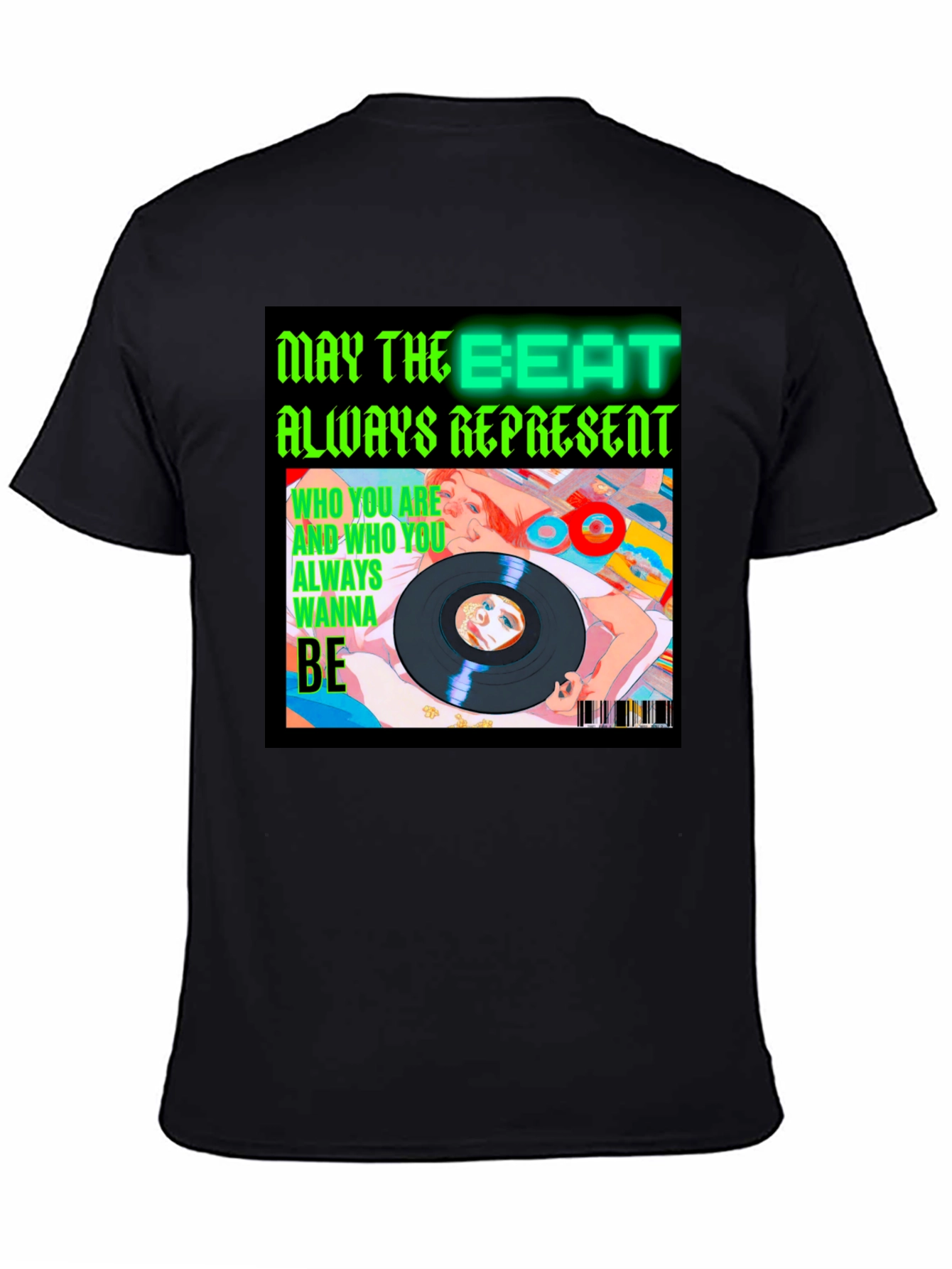 Beat Always Represents Black Graphic Tee