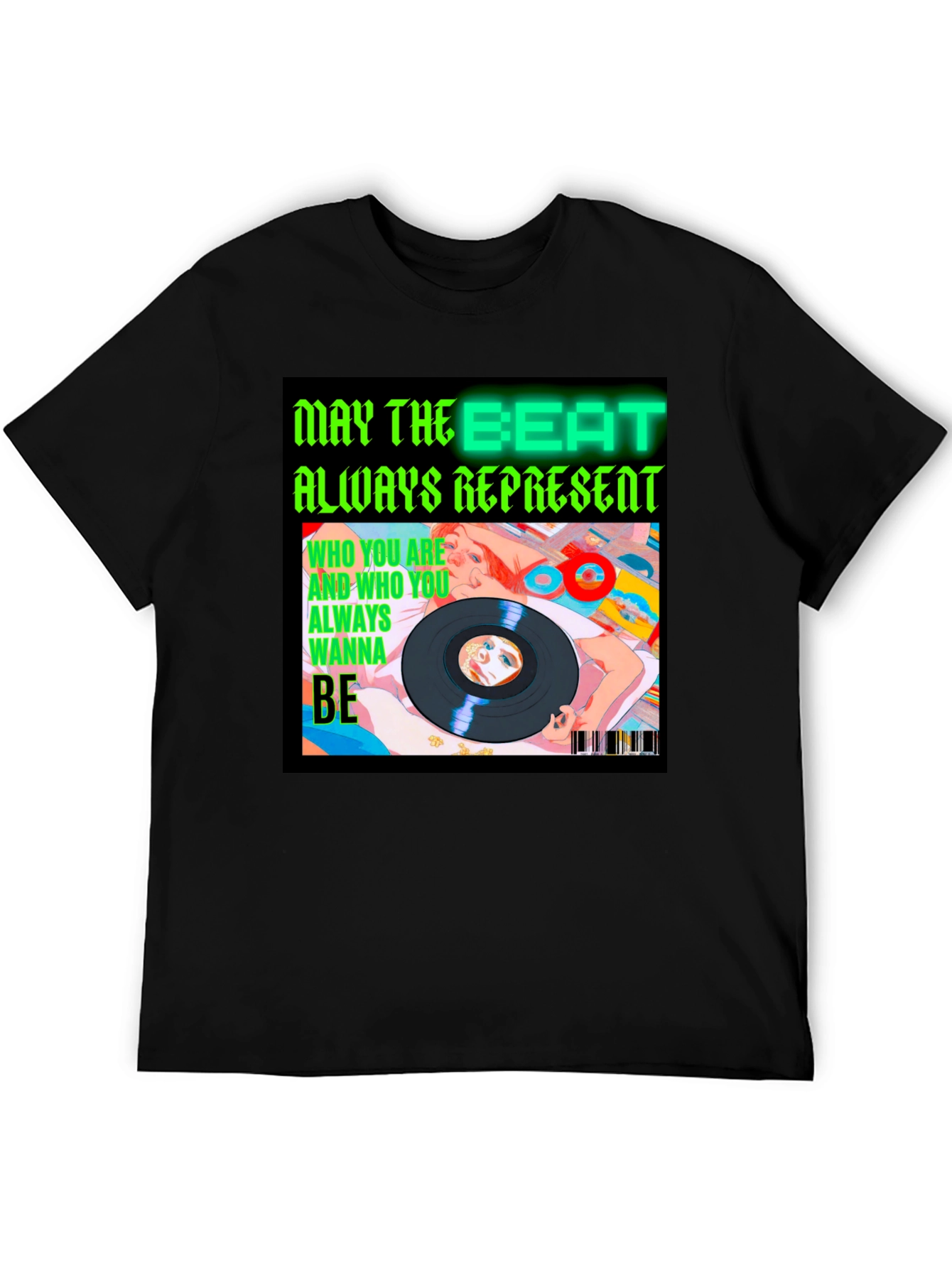 Beat Always Represents Black Graphic Tee