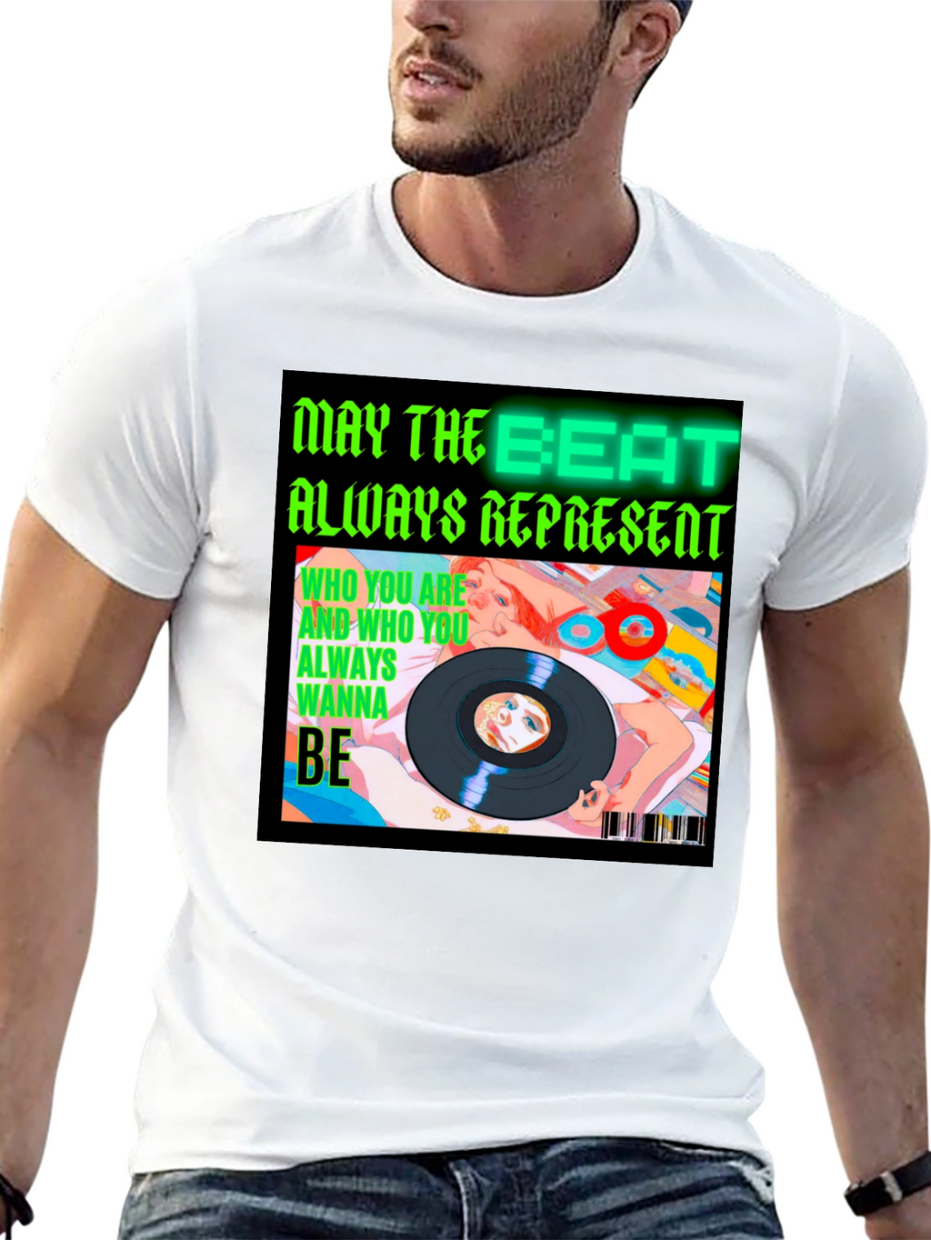 Beat Always Represents Black Graphic Tee