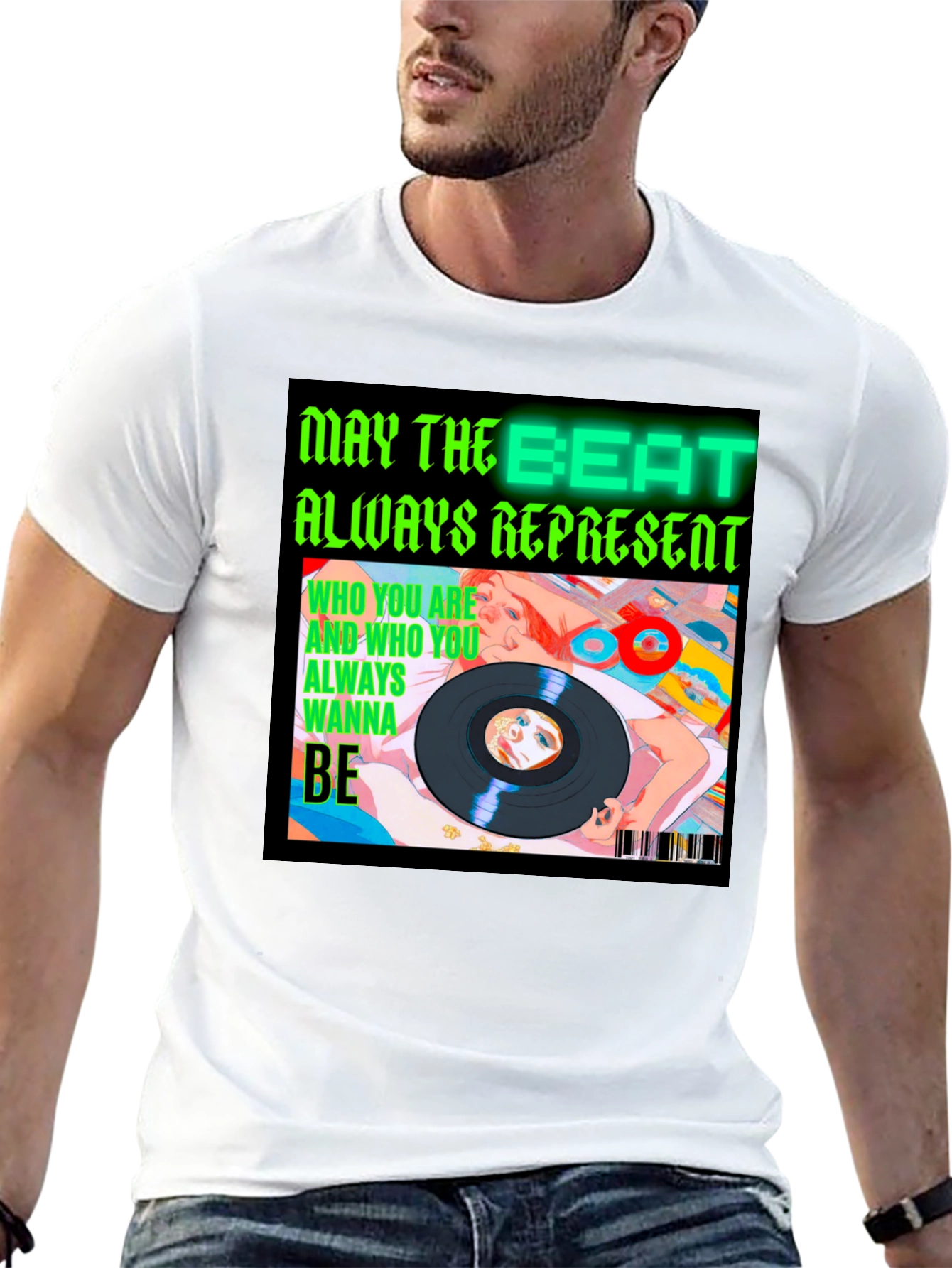 Beat Always Represents Black Graphic Tee