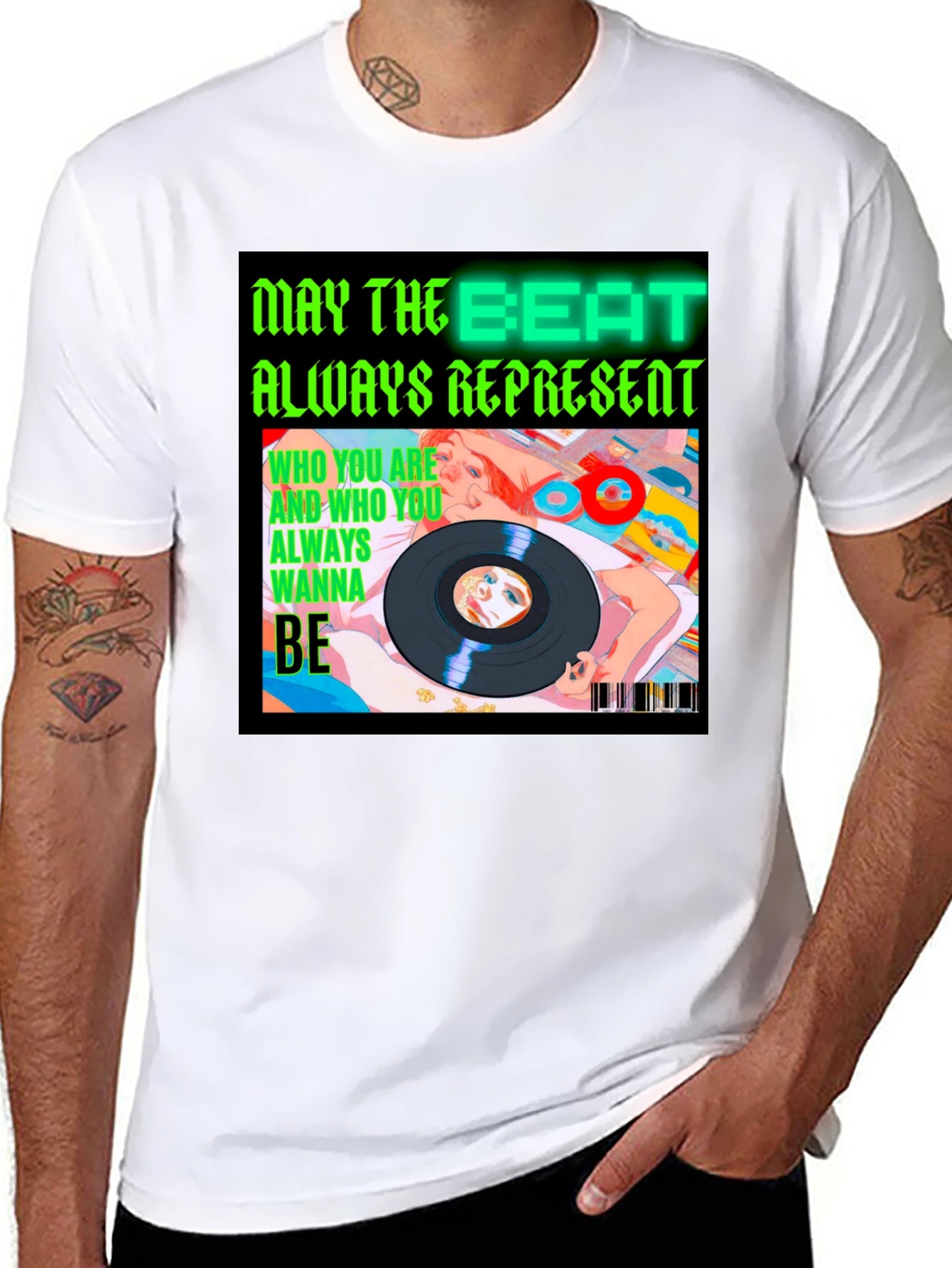 Beat Always Represents Black Graphic Tee