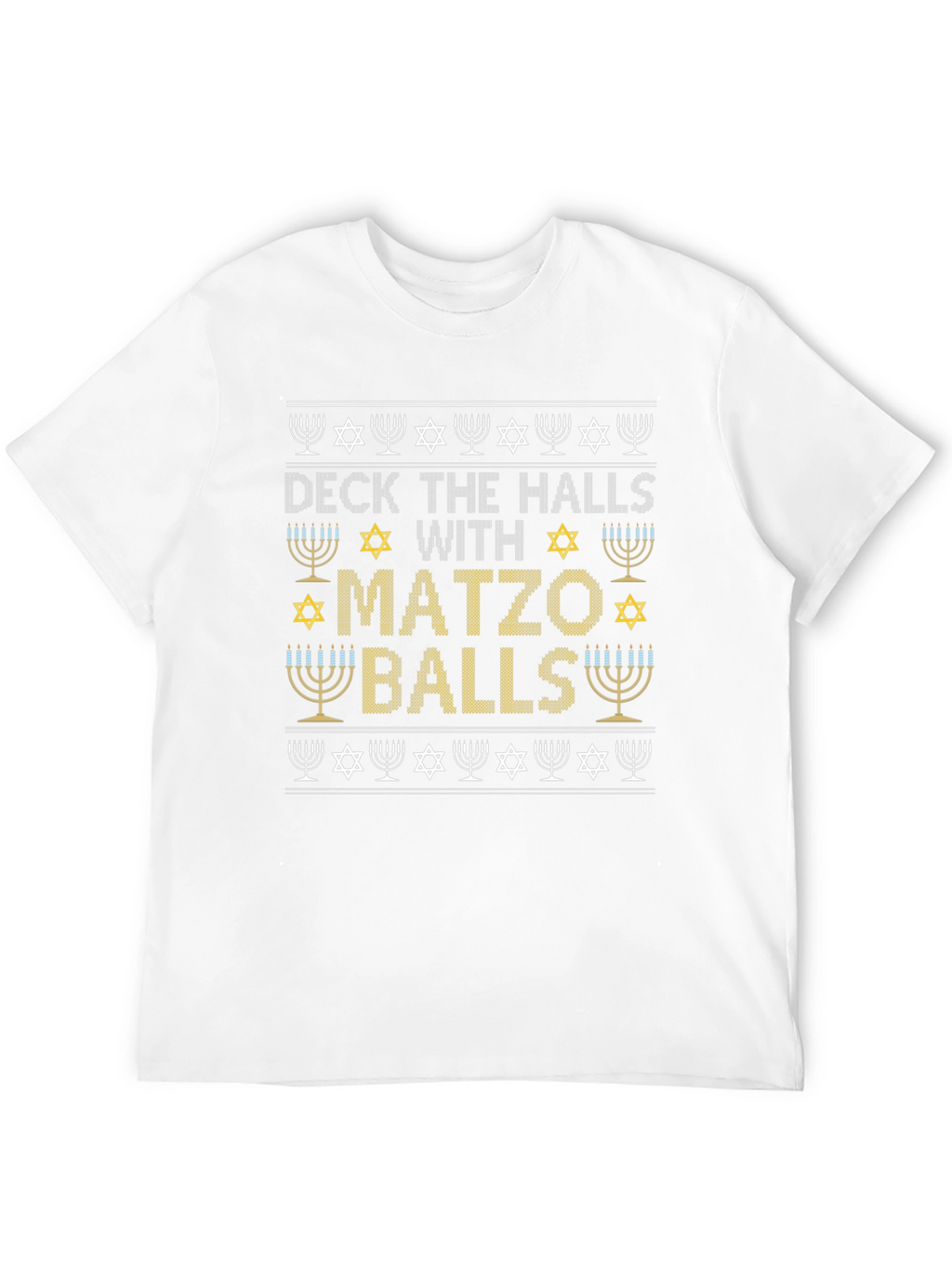 Deck the Halls with Matzo Balls Hanukkah T-Shirt