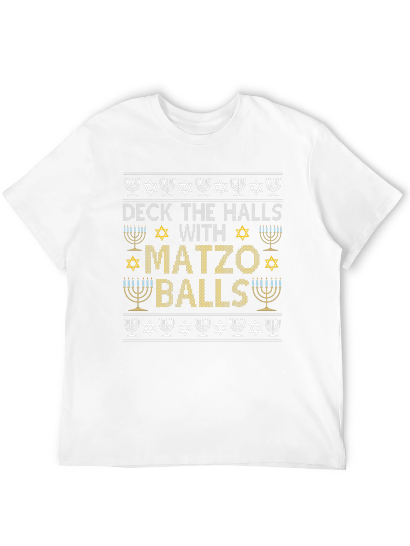 Deck the Halls with Matzo Balls Hanukkah T-Shirt