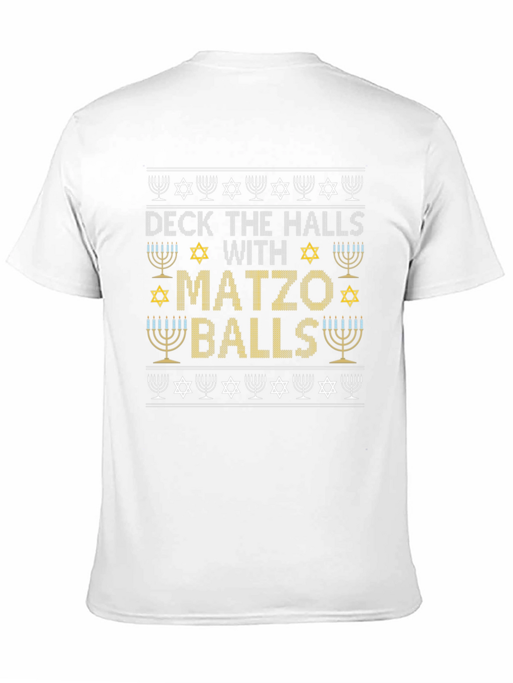 Deck the Halls with Matzo Balls Hanukkah T-Shirt
