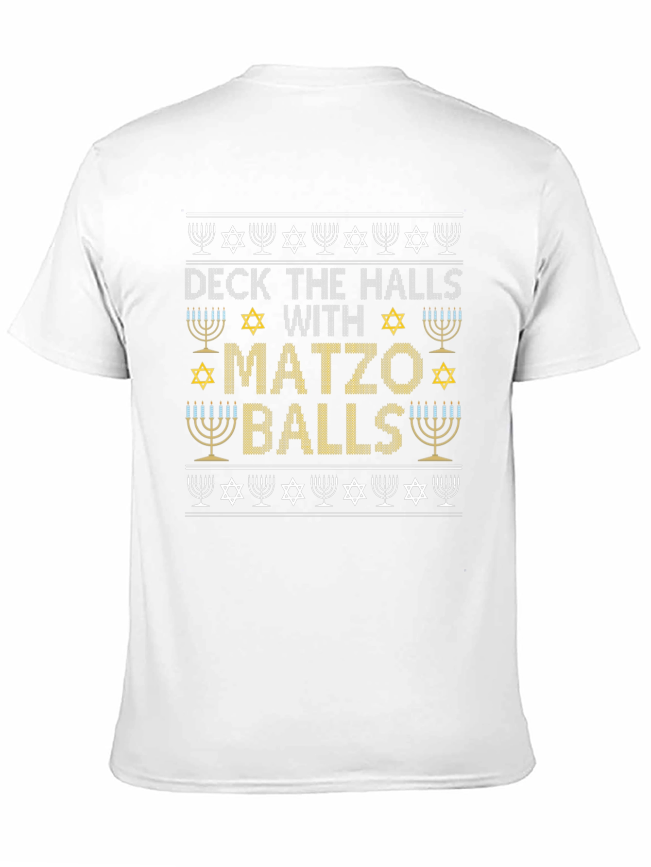 Deck the Halls with Matzo Balls Hanukkah T-Shirt