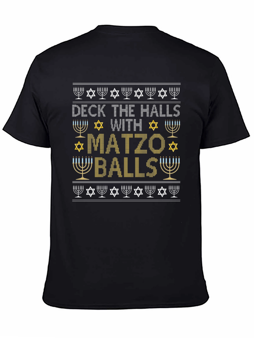 Deck the Halls with Matzo Balls Hanukkah T-Shirt