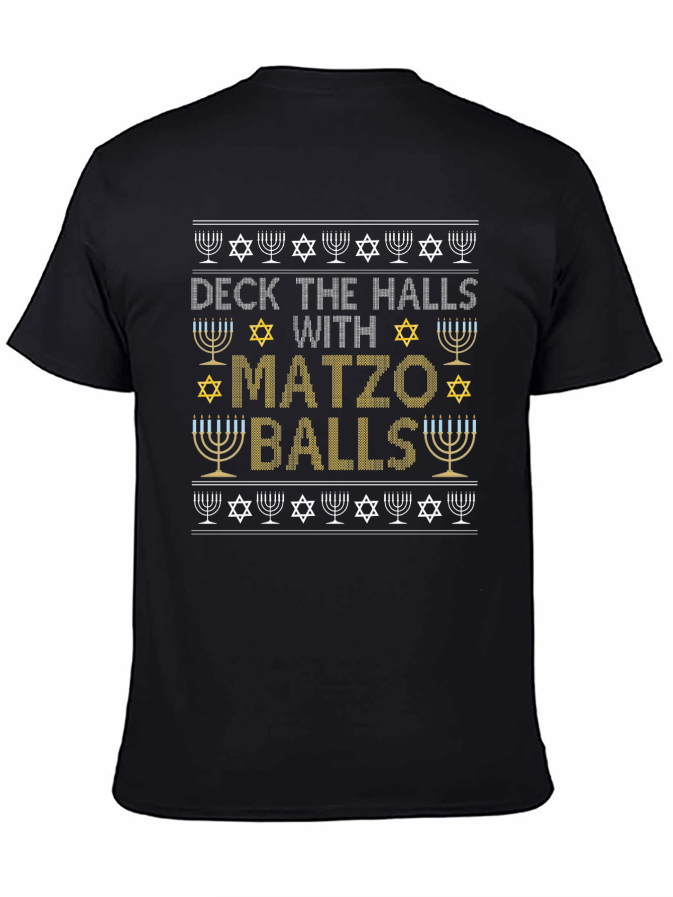 Deck the Halls with Matzo Balls Hanukkah T-Shirt
