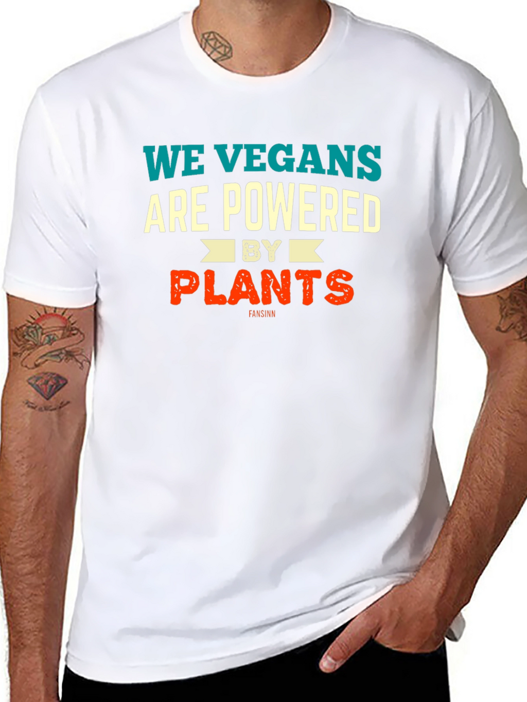 We Vegans Are Powered by Plants Graphic T-Shirt