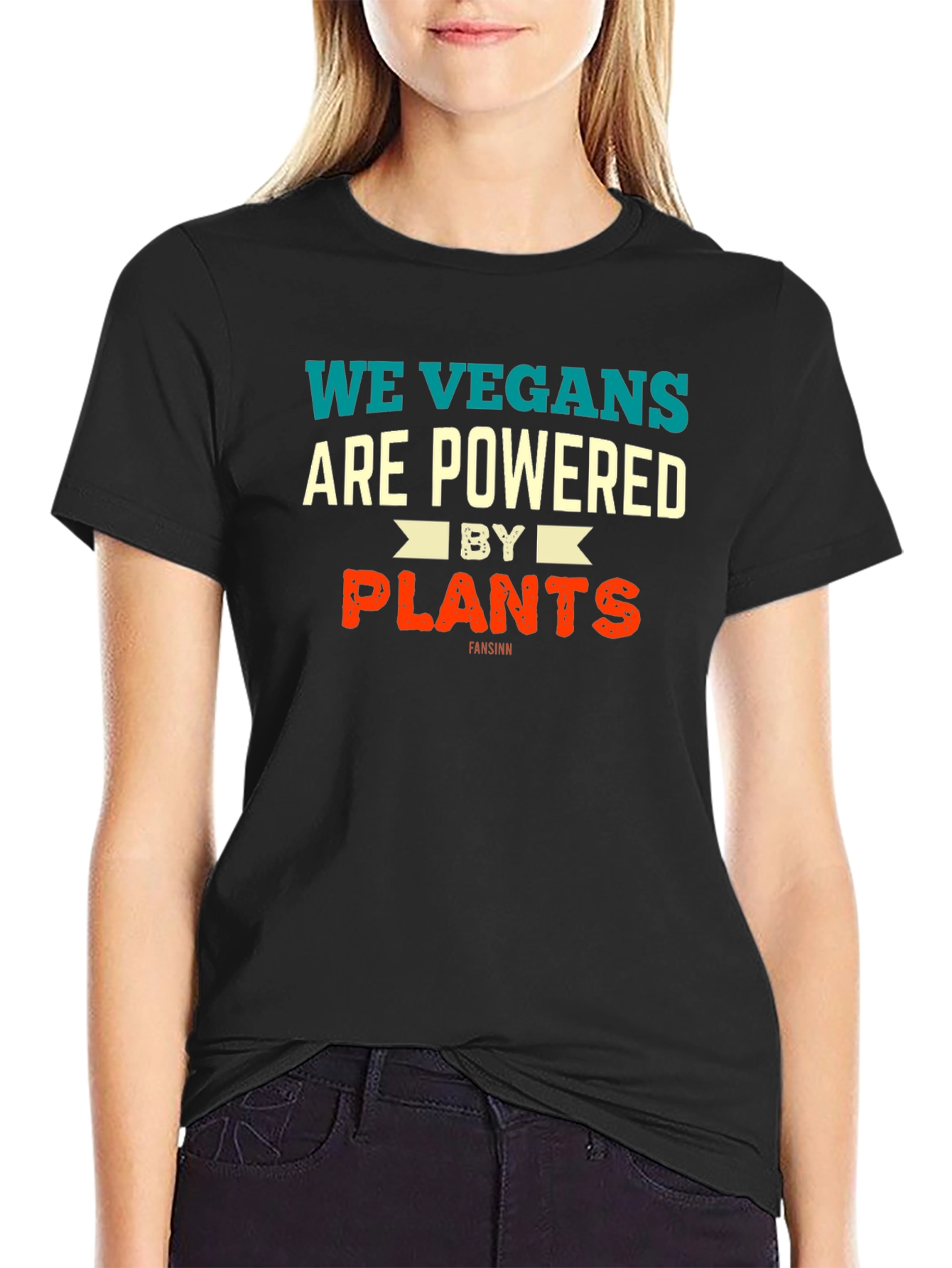 We Vegans Are Powered by Plants Graphic T-Shirt