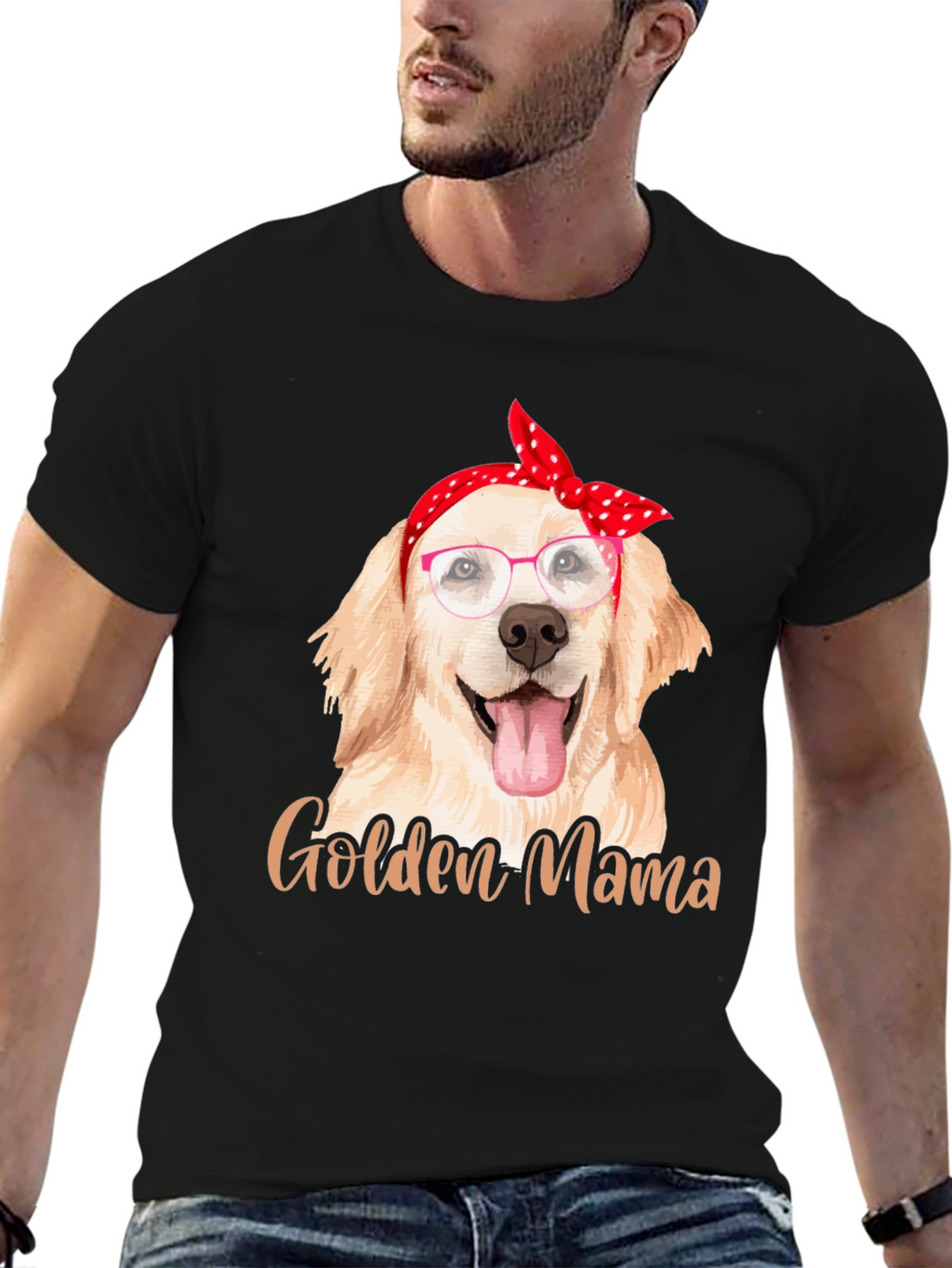Golden Mama Dog Lover T-Shirt