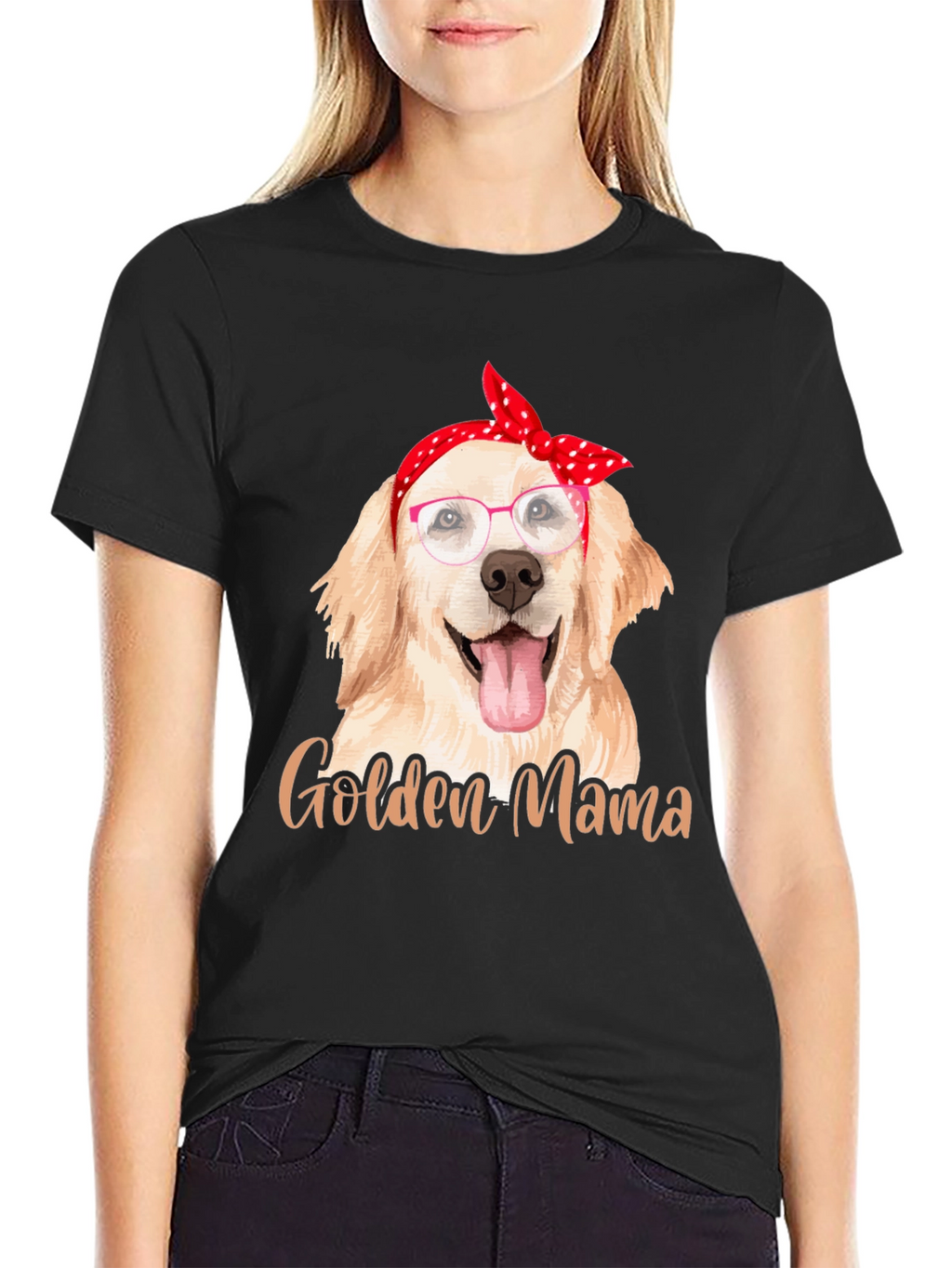 Golden Mama Dog Lover T-Shirt
