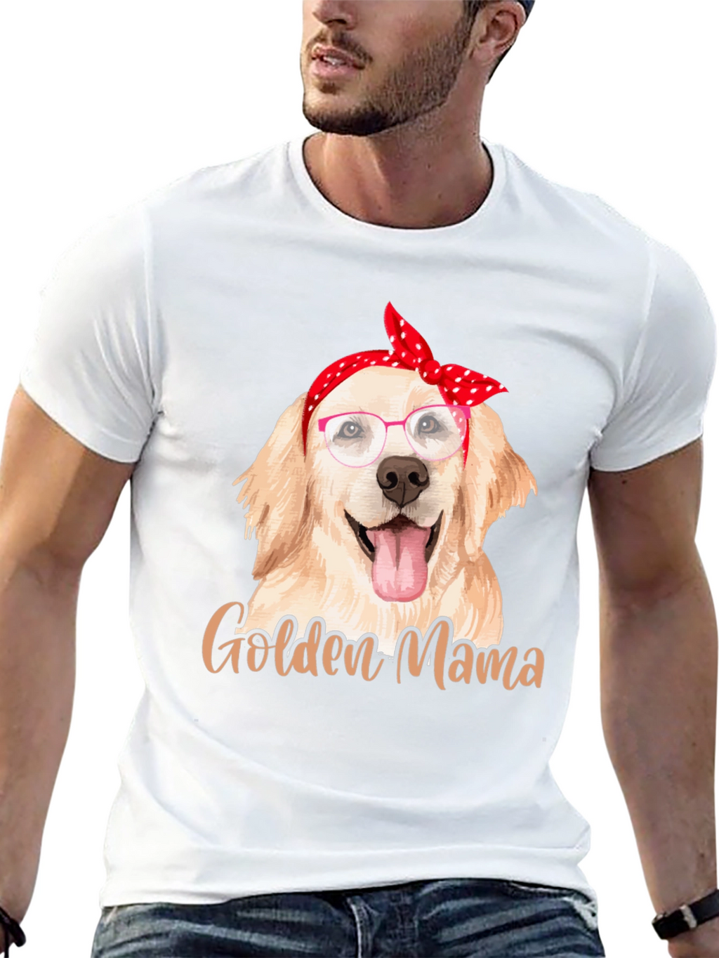 Golden Mama Dog Lover T-Shirt