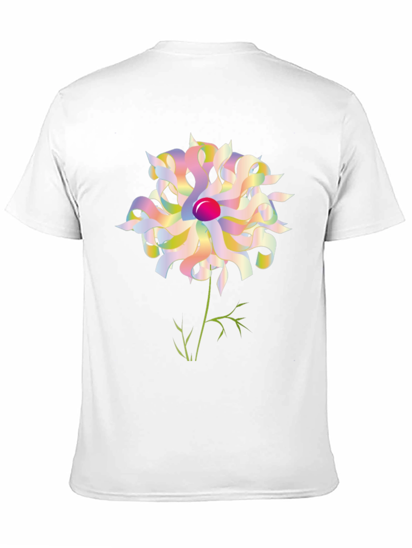 Abstract Floral Graphic Tee - Black Unisex Shirt