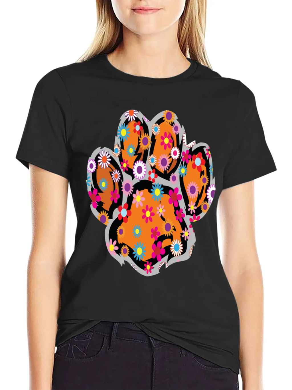 A Baby Tiger With Flowers, Cute Baby Tiger Classic Cotton Tee – Unisex Comfort For Any Season