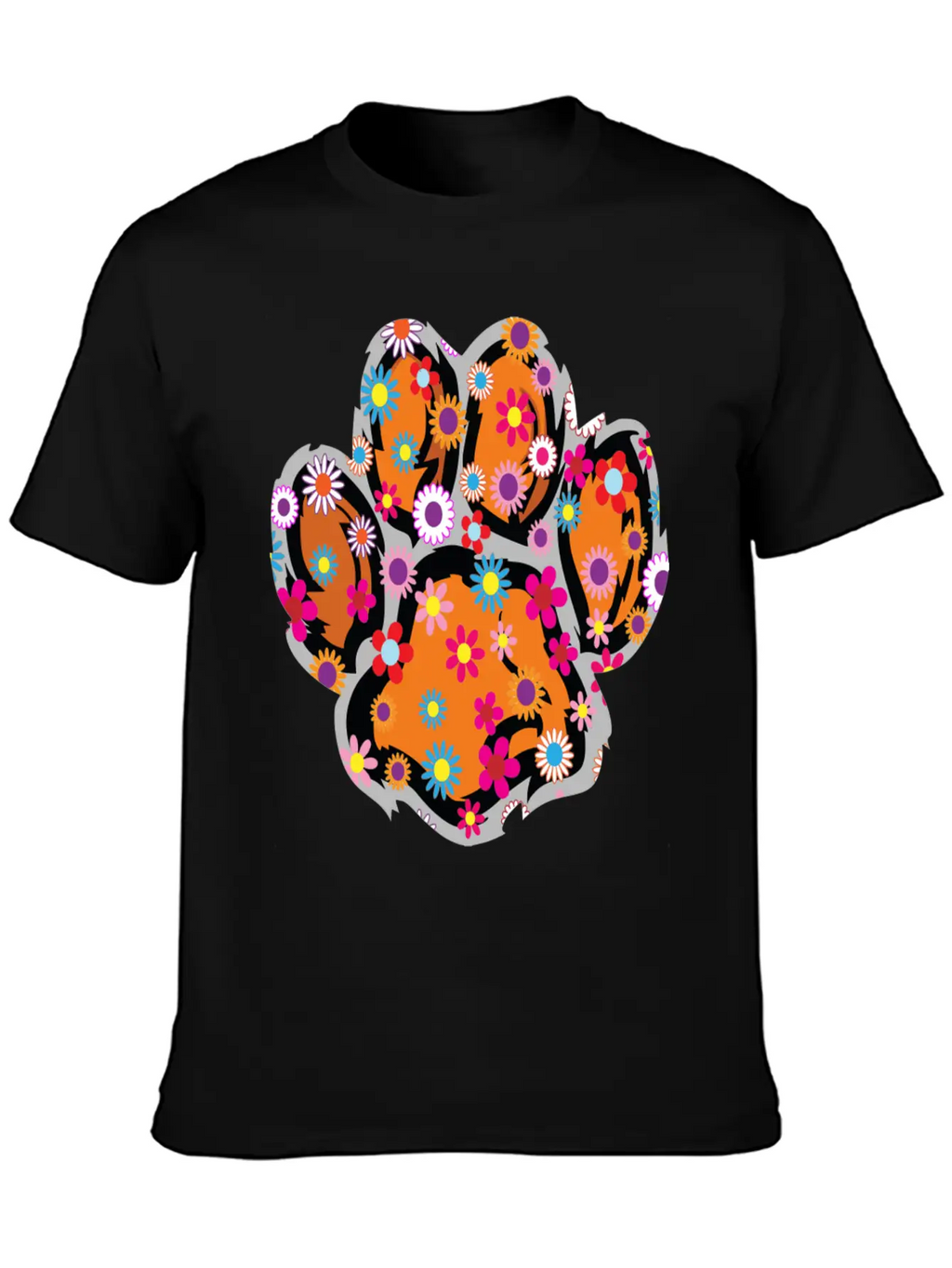 A Baby Tiger With Flowers, Cute Baby Tiger Classic Cotton Tee – Unisex Comfort For Any Season