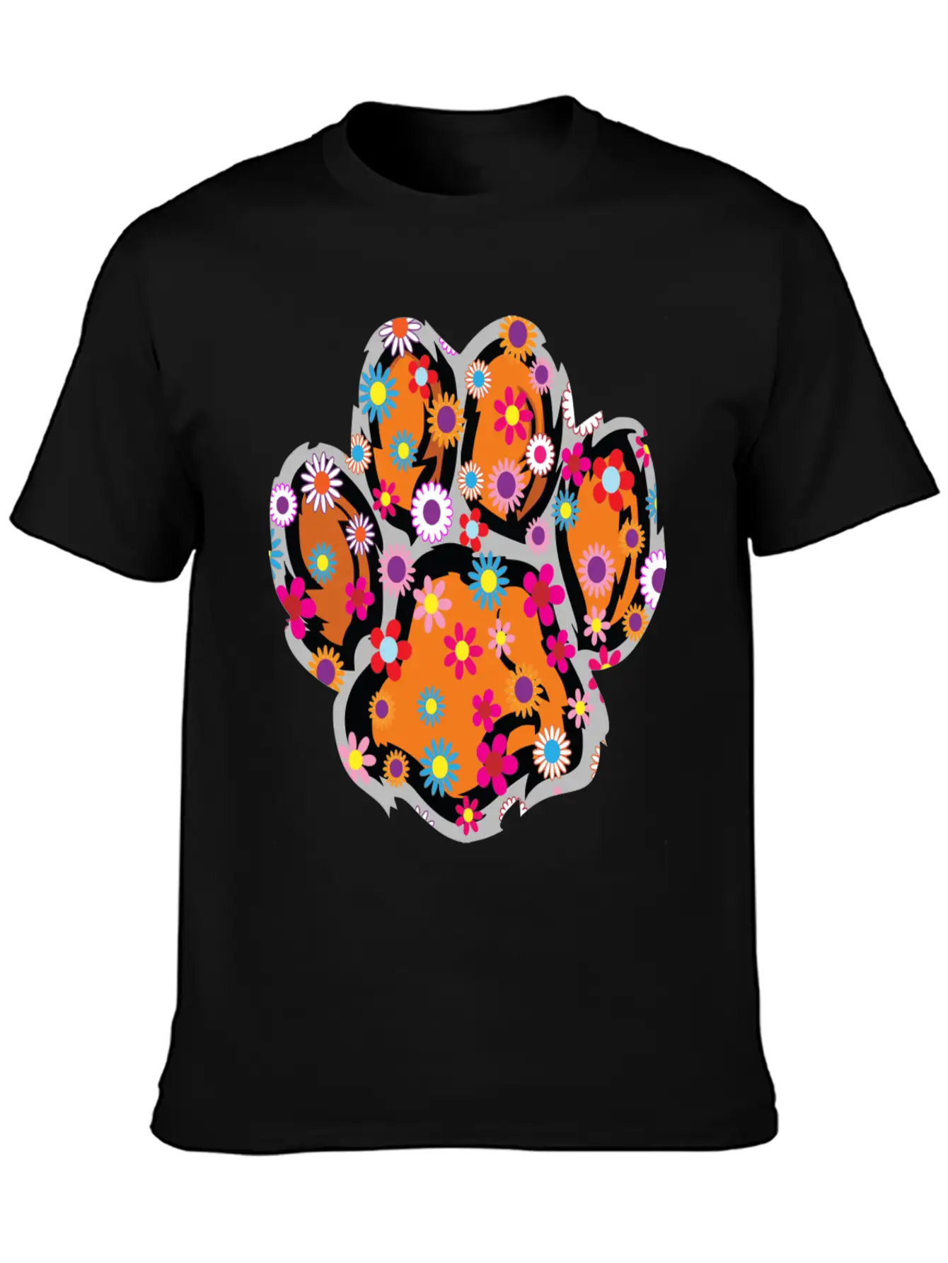 A Baby Tiger With Flowers, Cute Baby Tiger Classic Cotton Tee – Unisex Comfort For Any Season