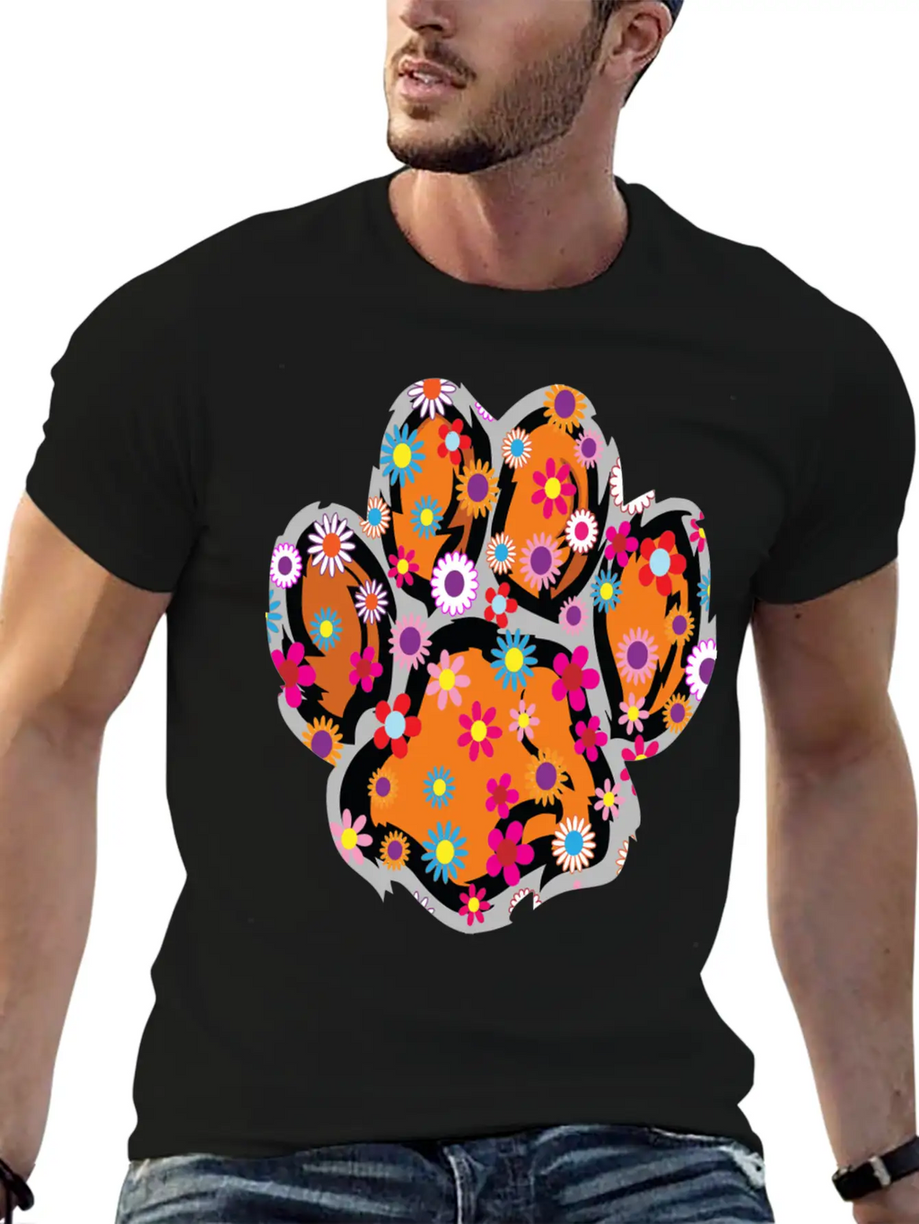 A Baby Tiger With Flowers, Cute Baby Tiger Classic Cotton Tee – Unisex Comfort For Any Season