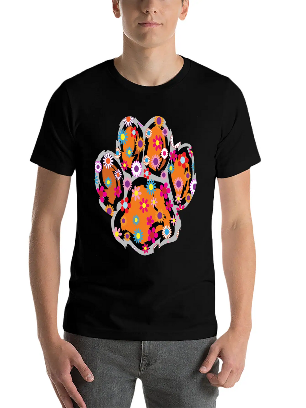 A Baby Tiger With Flowers, Cute Baby Tiger Classic Cotton Tee – Unisex Comfort For Any Season